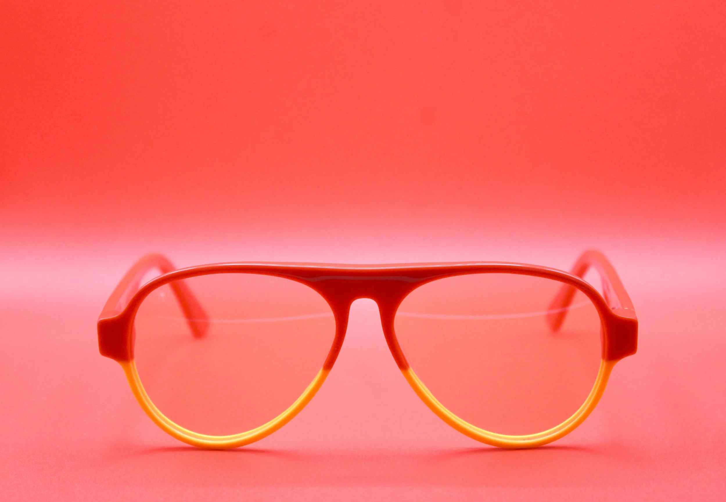 Go Red and Gold Aviator Shades