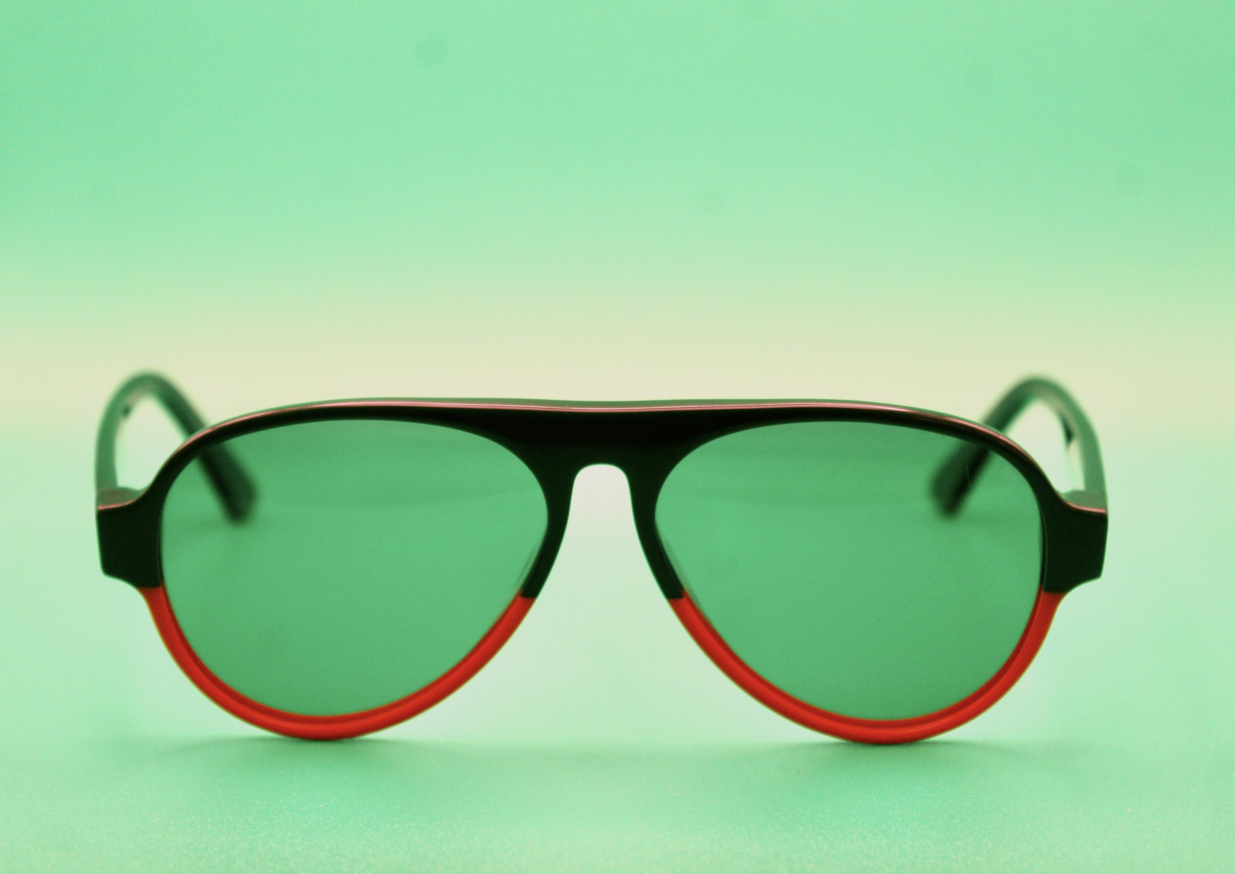 Go Green and Orange Aviator Shades