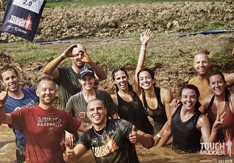 Friends doing Tough Mudder and not quitting