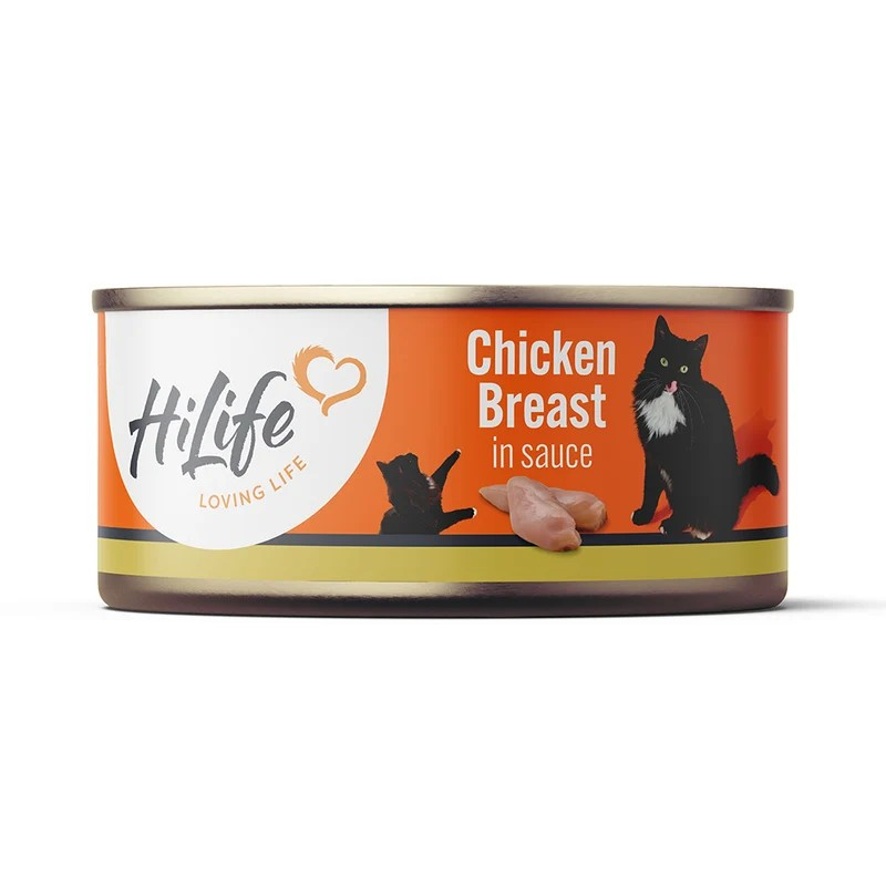 HiLife It's Only Natural Luxury Cat Food - Chicken Breast in Sauce 70g