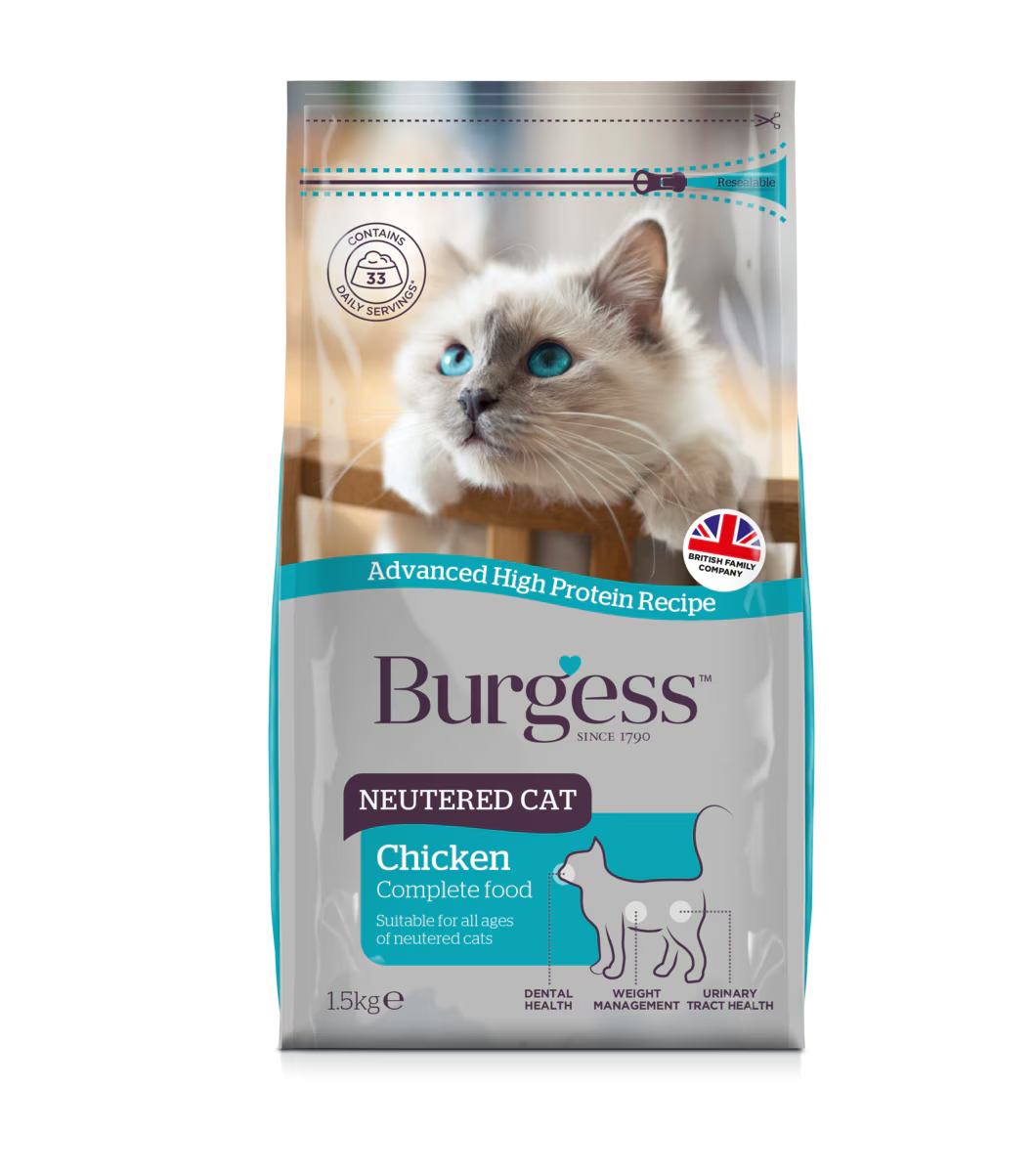 Burgess Neutered Complete Cat Food 1.5kg