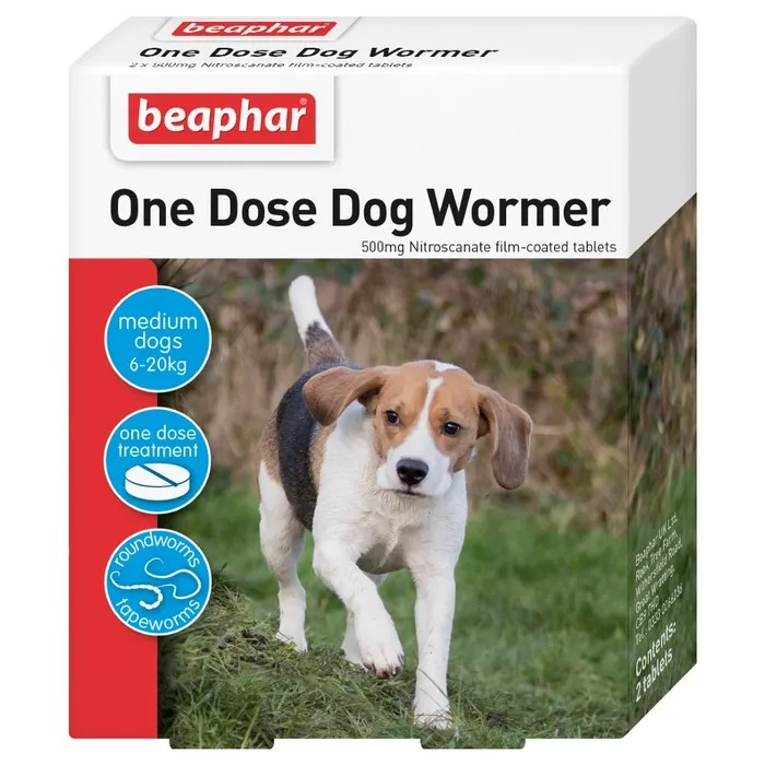 Beaphar One Dose Wormer for Medium Dogs