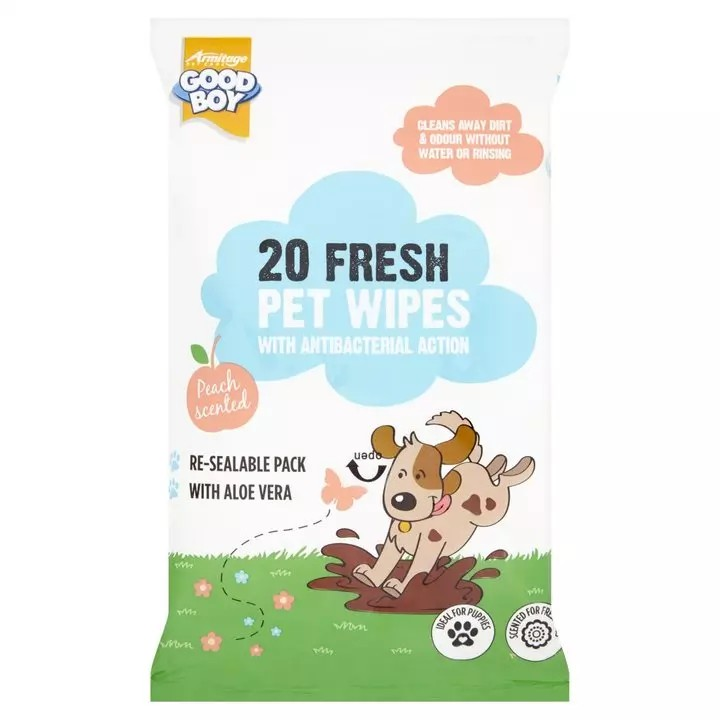 20 Fresh Wipes for Dogs