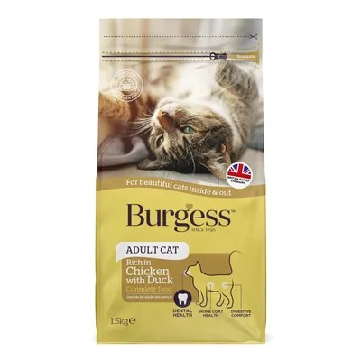 Burgess Adult Cat Chicken & Duck 1.5kg