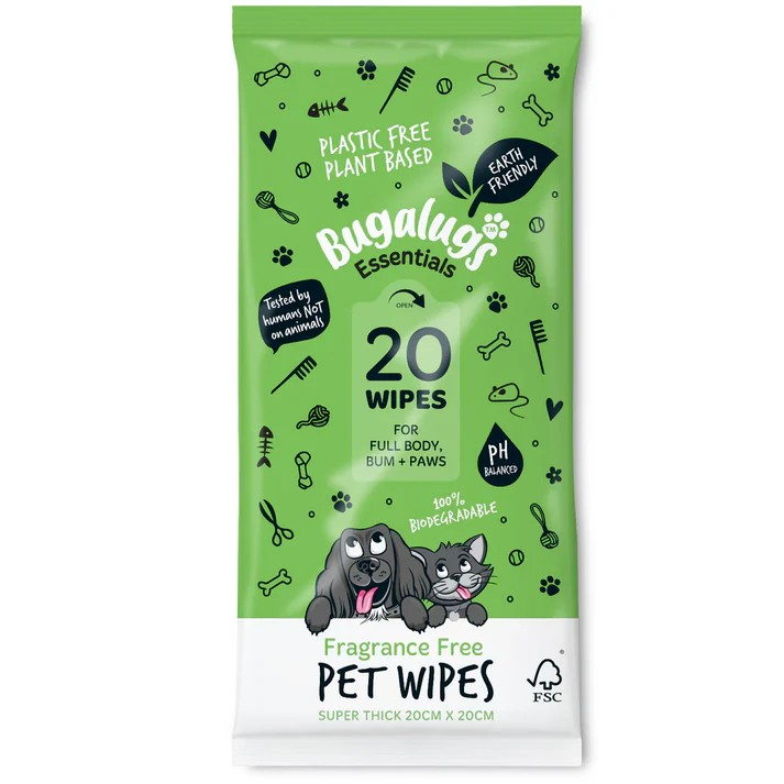 Bugalugs Fragrance Free Pet Wipes