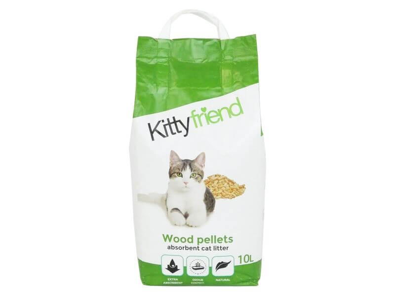 Kittyfriend Wood Pellets Absorbent Cat Litter