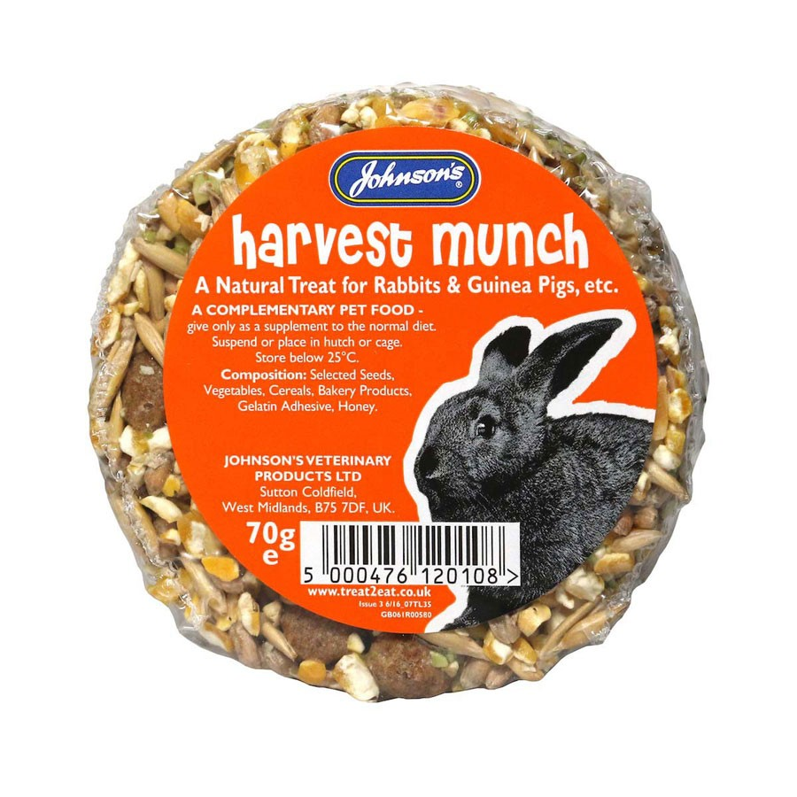 Johnson’s Treat2Eat Harvest Munch Small Animal Treat 70g