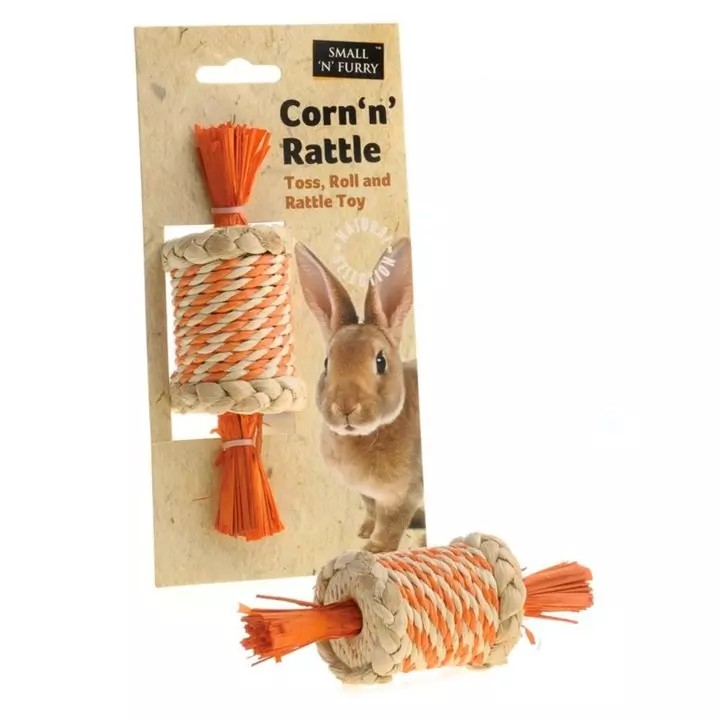 Corn 'n' Rattle Small Animal Toy