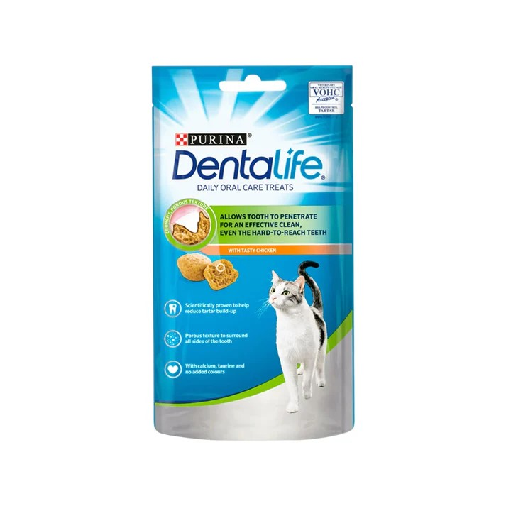 DENTALIFE Everyday Dental Oral Care Chicken Cat Treats 40g