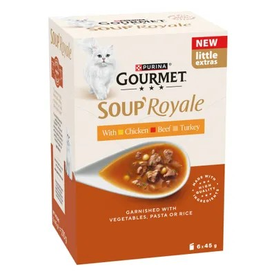 GOURMET™ Soup Royale (Chicken, Beef, Turkey) Wet Cat Food