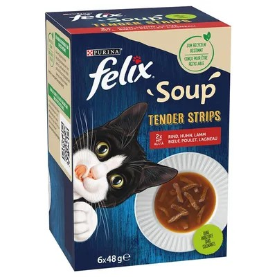 Felix Soup Time Tender Strips 6 x 48g