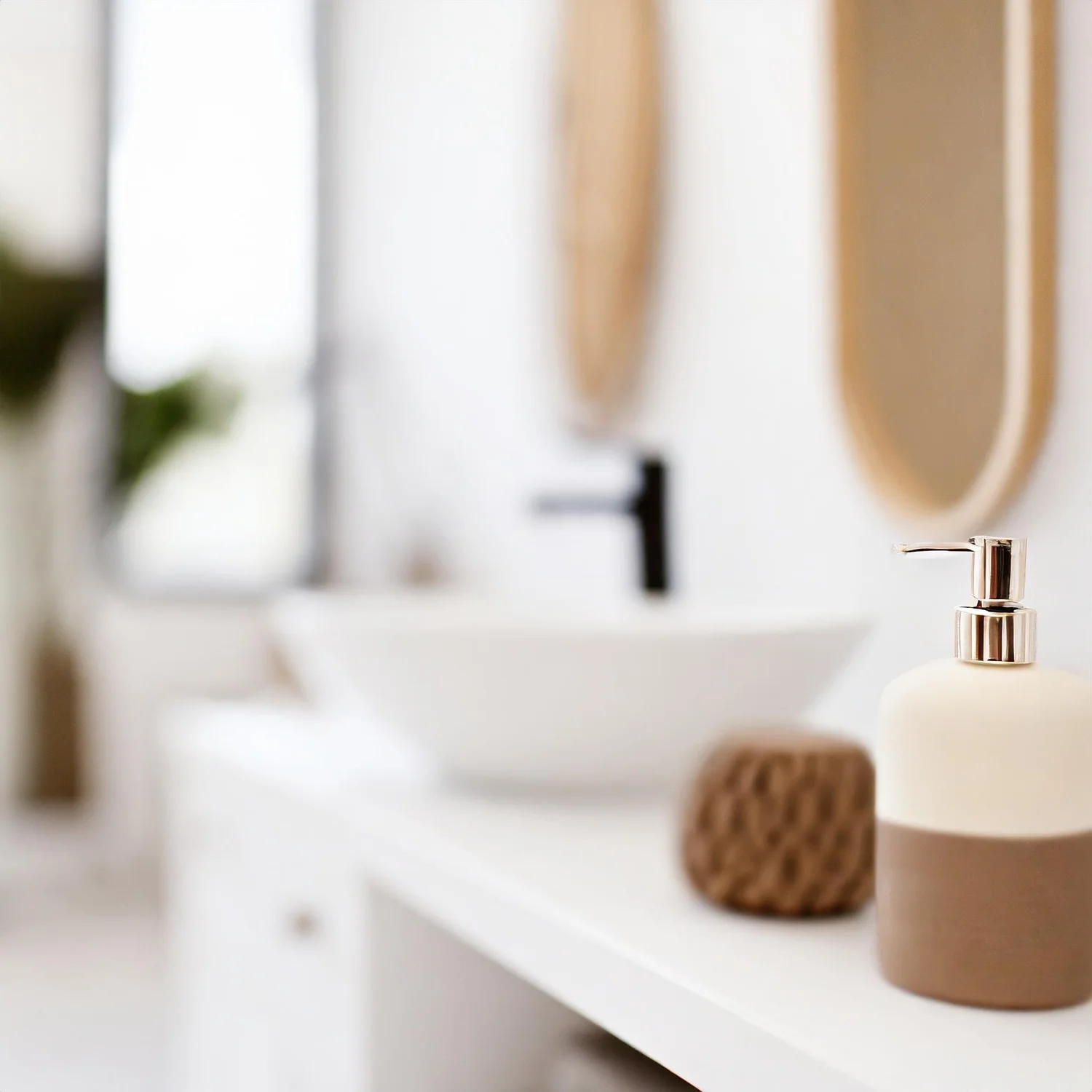 Tan and Beige Transforming Bathrooms into Stylish Sanctuaries