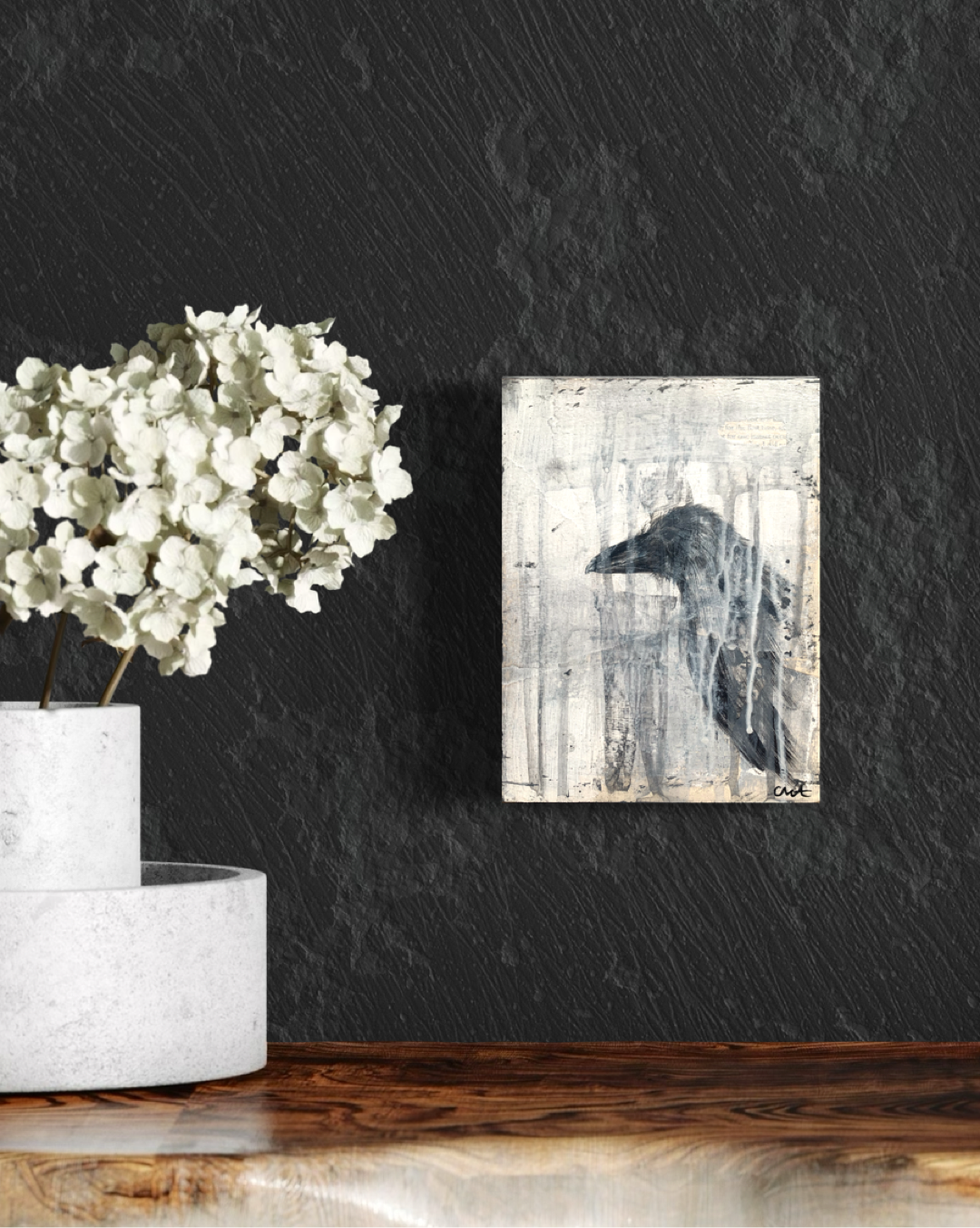 Edgar Allen poe. the raven. nevermore. artwork inspired by crow. artwork inspired by poetry. the raven poem. crow painting.
