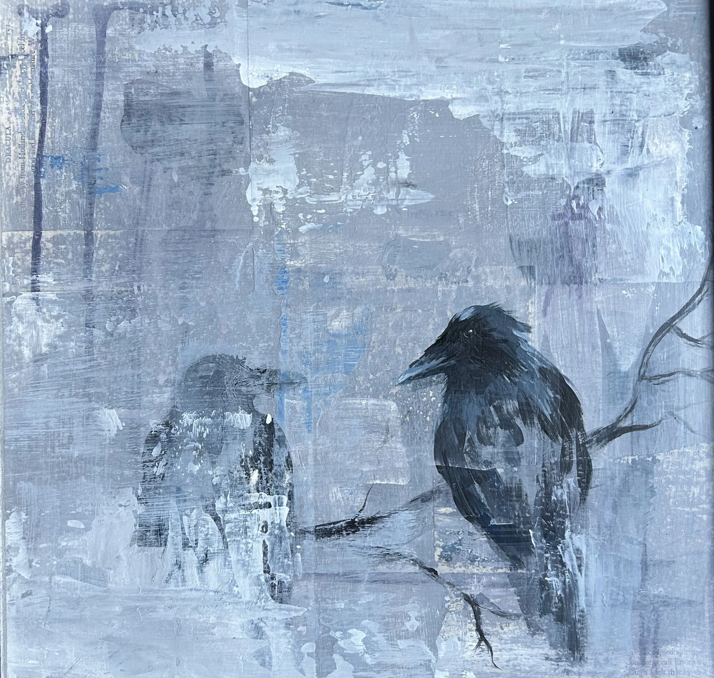 "Jekyl and Hyde" 34 x 34cm framed £300