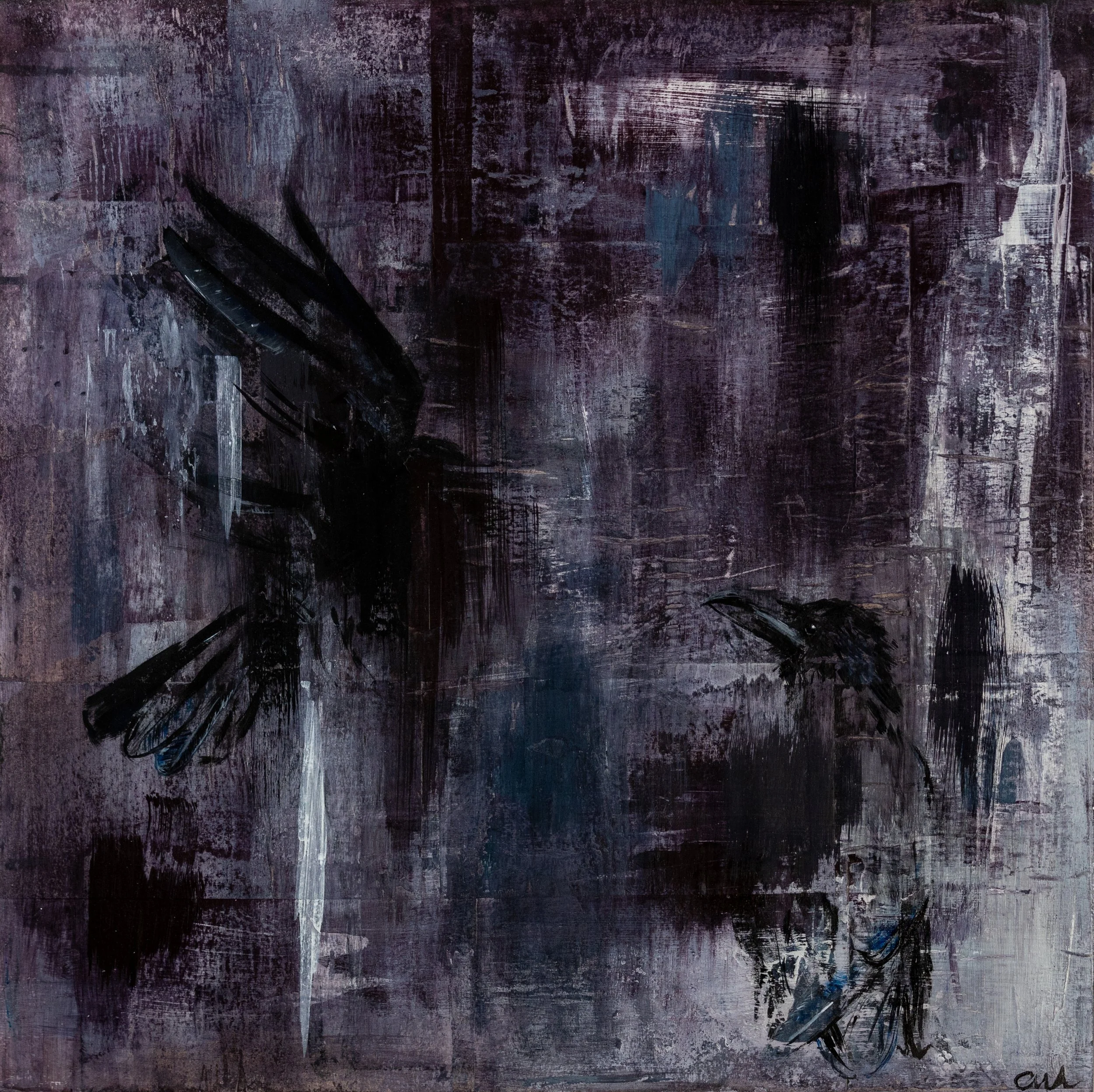 "Thought and memory" 54 x 54cm framed £525