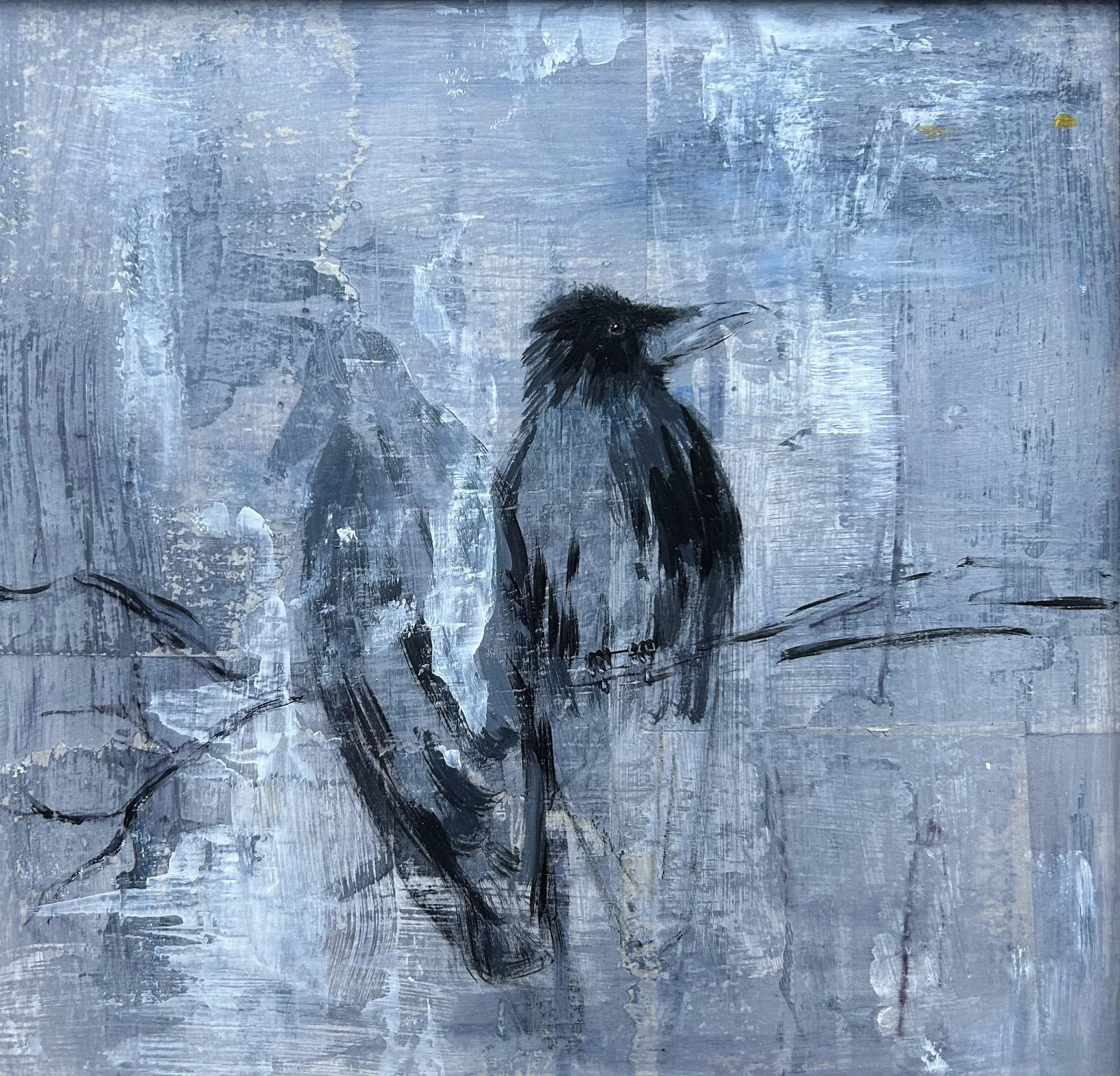 "Two for luck" 34 x 34cm framed £300