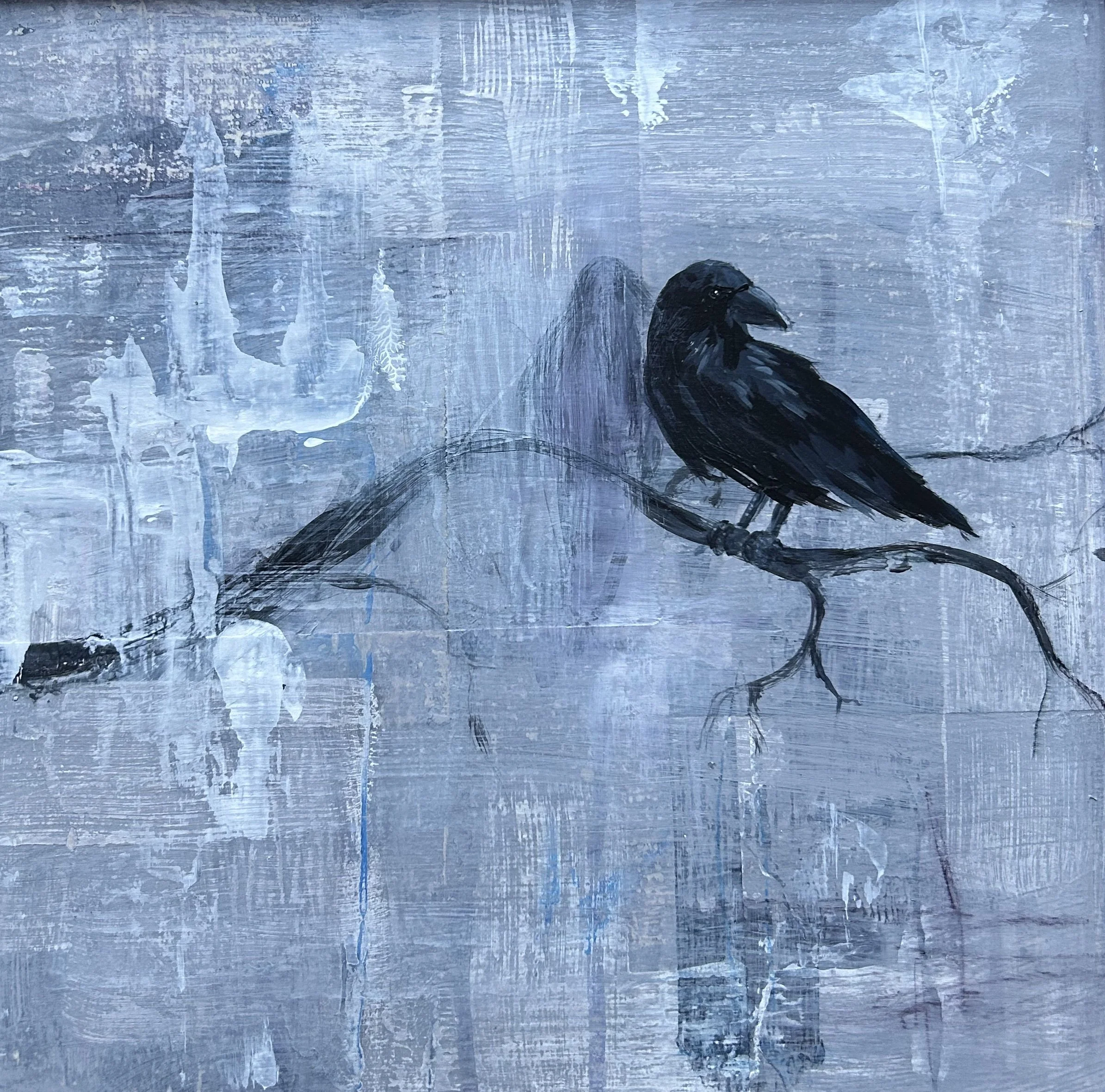 "From the shadows" 34 x 34cm framed £300