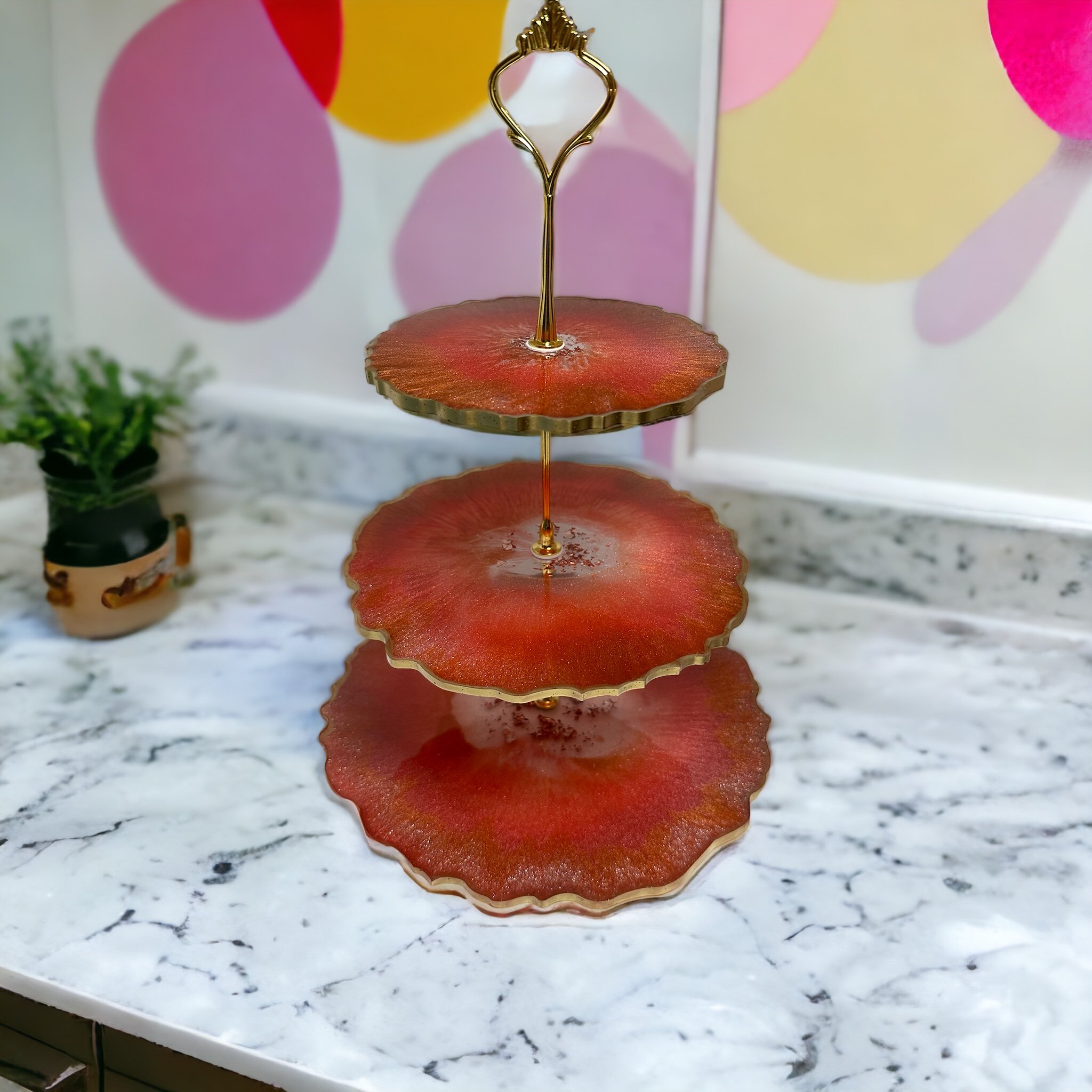 Custom Three-Tiered Resin Tray