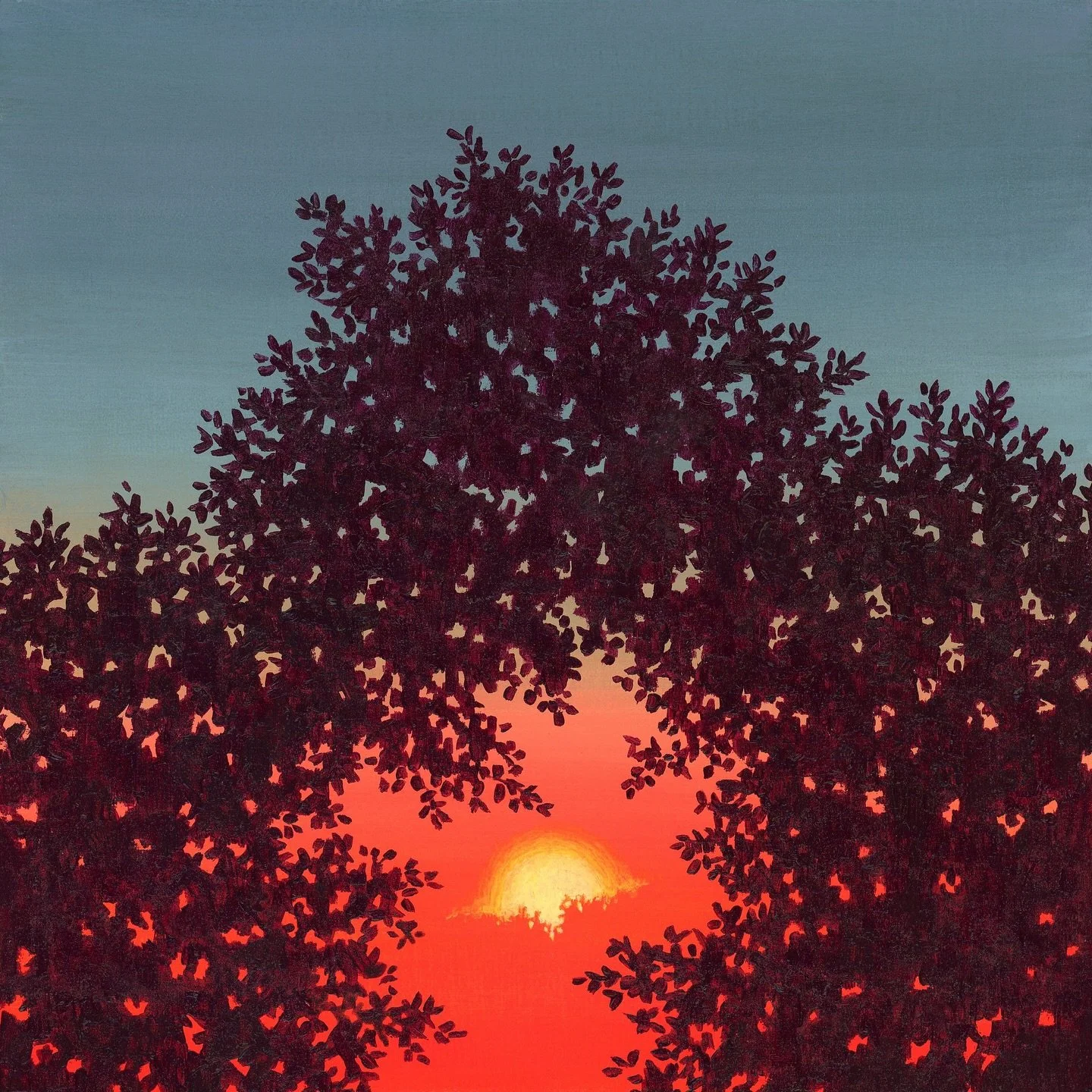 tucking in the sun to sleep under mother nature&rsquo;s loving embrace 🌅

Sun Tucked In
8x8 inches, acrylic on panel 
available at parkerparrella.etsy.com