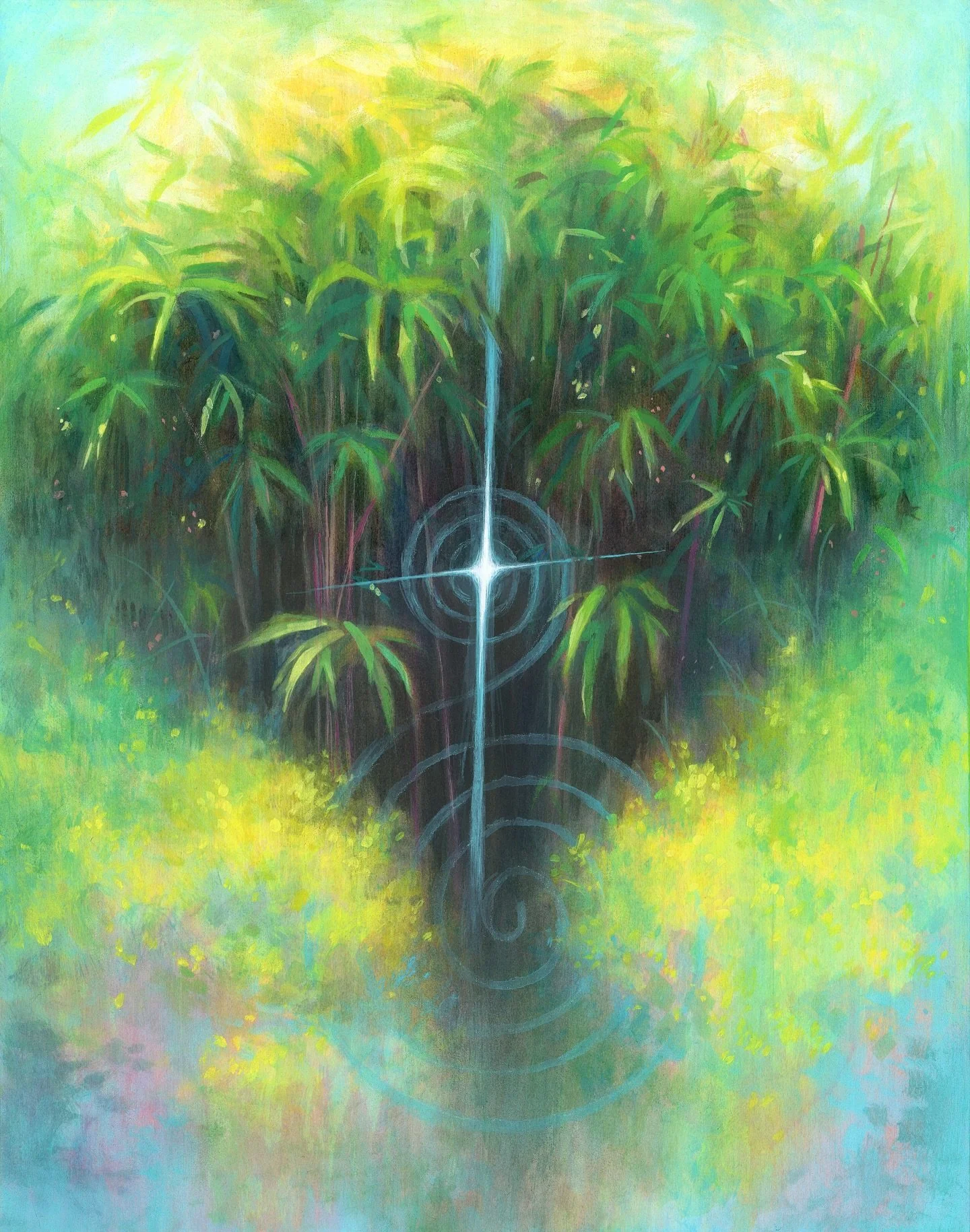 ✨🌀
Goodbye Dreamer
2025, 11x14 inches, acrylic on panel 
prints available 

I&rsquo;ve always been fond of how soft this one is, very dreamy to me 💕