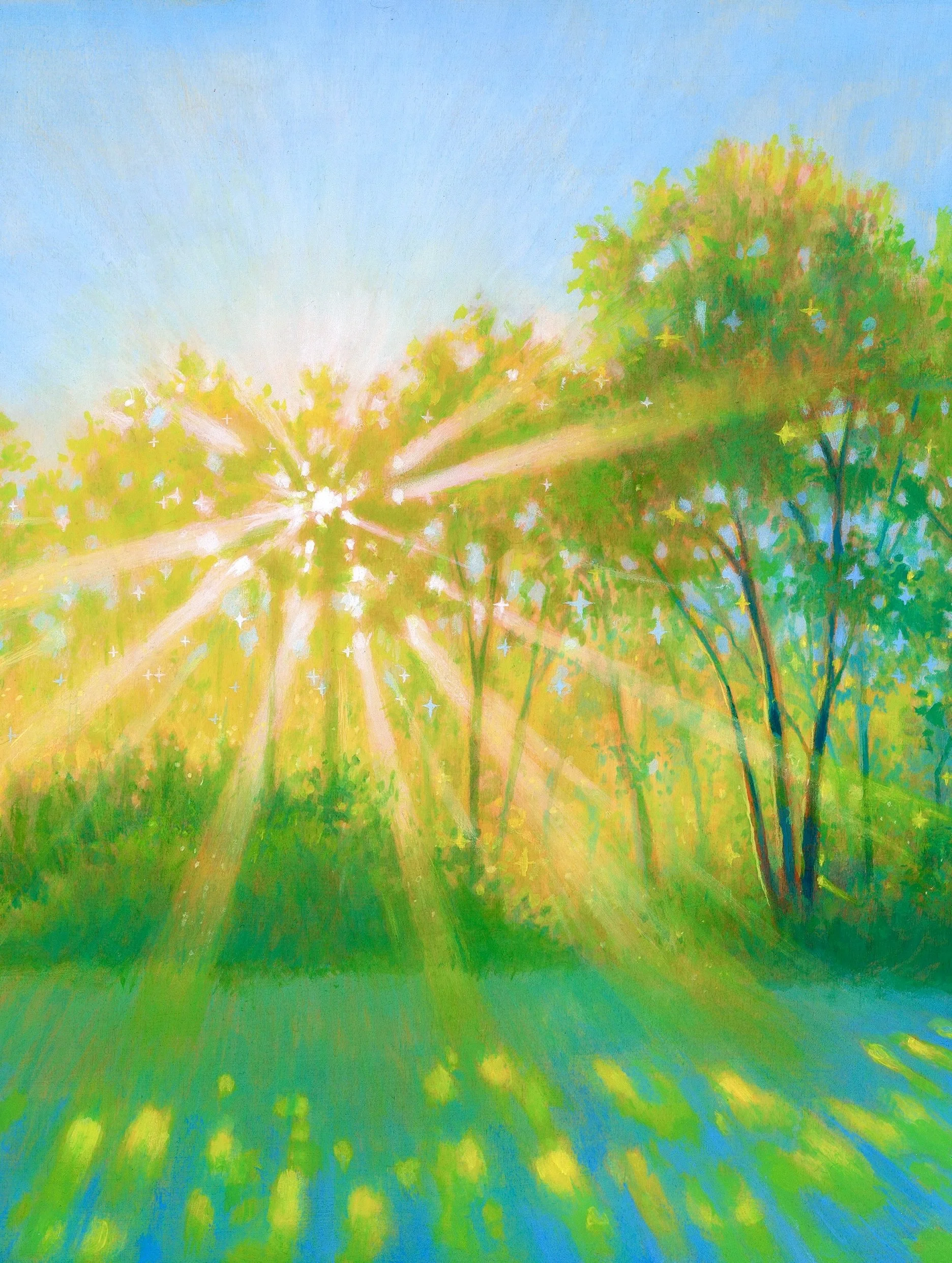 A handful of recent original paintings have just been made available in my shop💗

Backyard Suncatcher (2025), 12x24 inches
Angel Observer, 6x12 inches
Haunted Sun, 6x8 inches
The Dream is Calling, 9x12 inches
On My Way Home, 6x8 inches. SOLD

🌷park