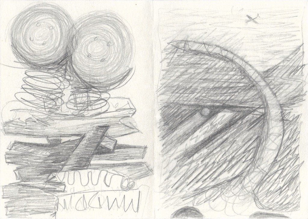 11_Original drawing pg 4 from %22The Importance of Being Loxton%22_2022_pencil on acid free paper_5.8 X 8.3 inches.jpg