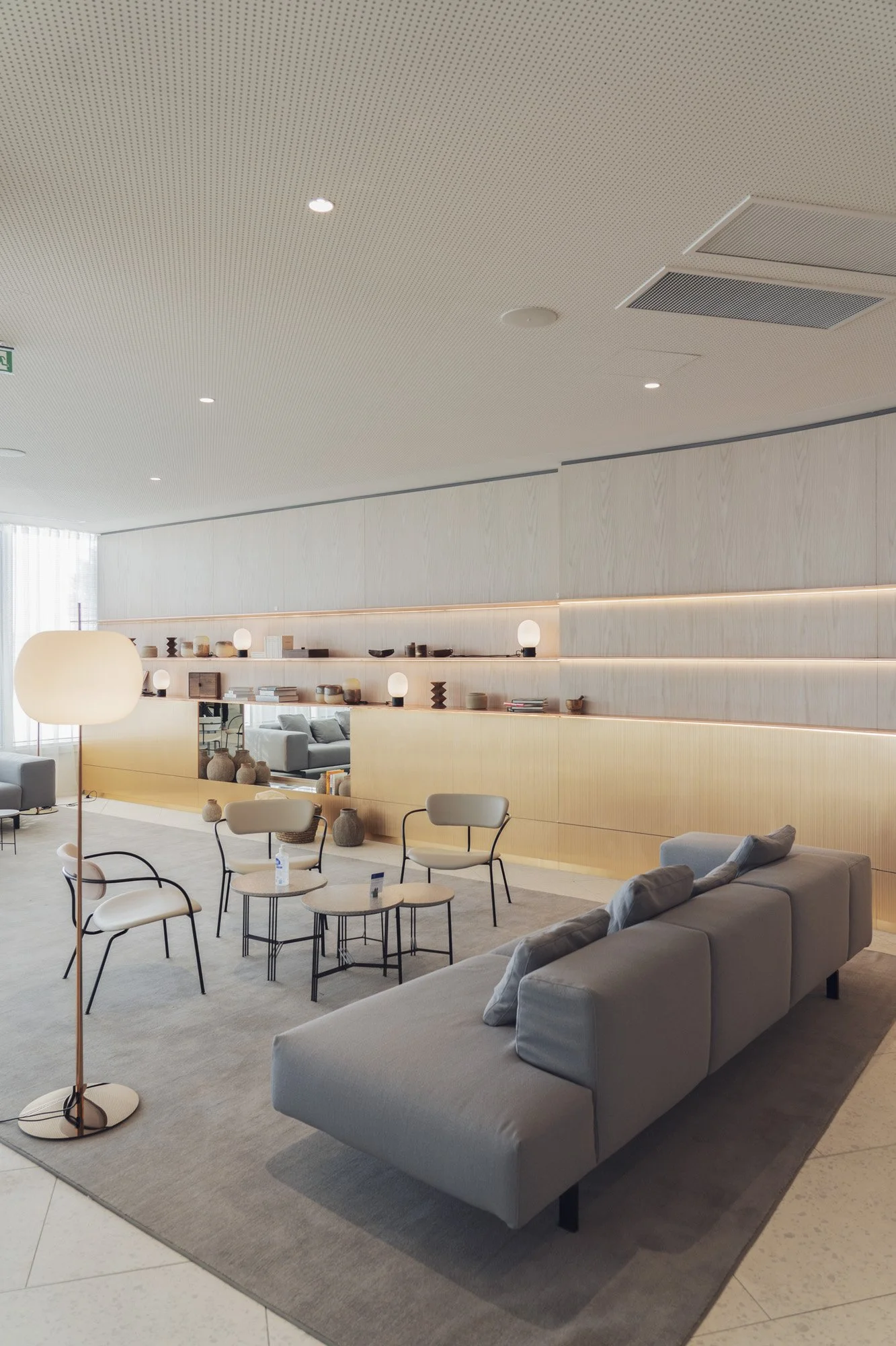 Intérieur d'un immeuble de bureaux développé par Covivio et nommé IRO