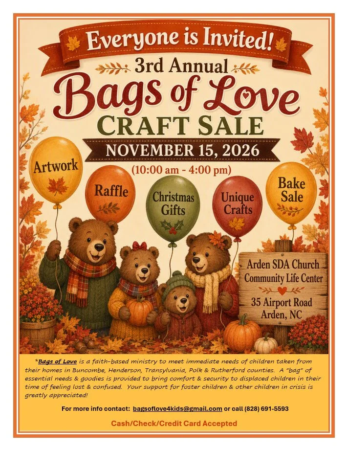 3rd Annual Bags of Love Craft Sale
