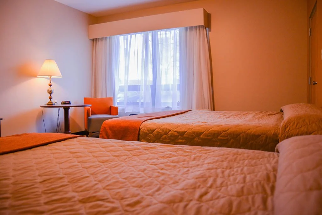 Hotel style room with private bath