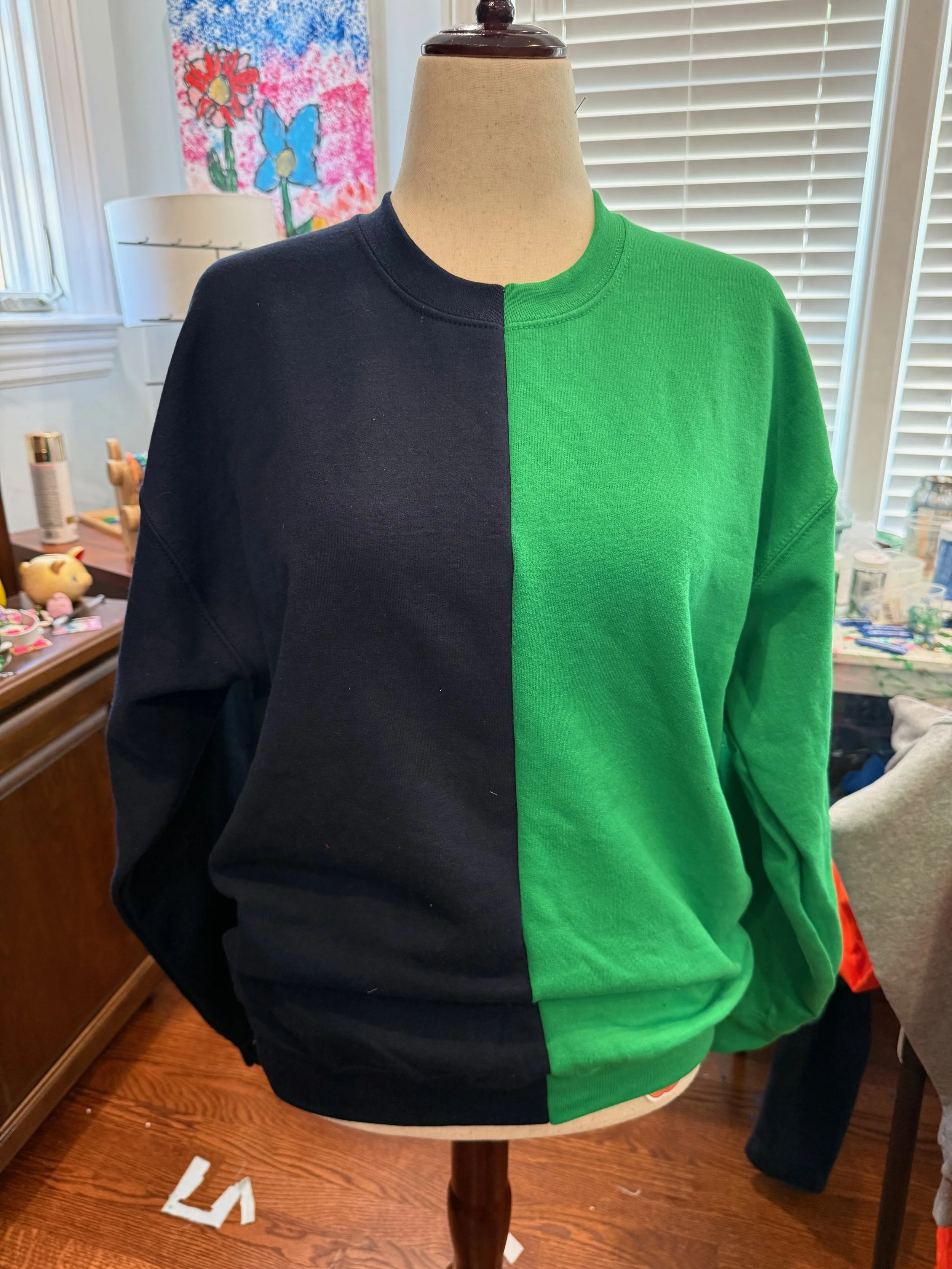 Two Tone Sweatshirt Adult and Youth