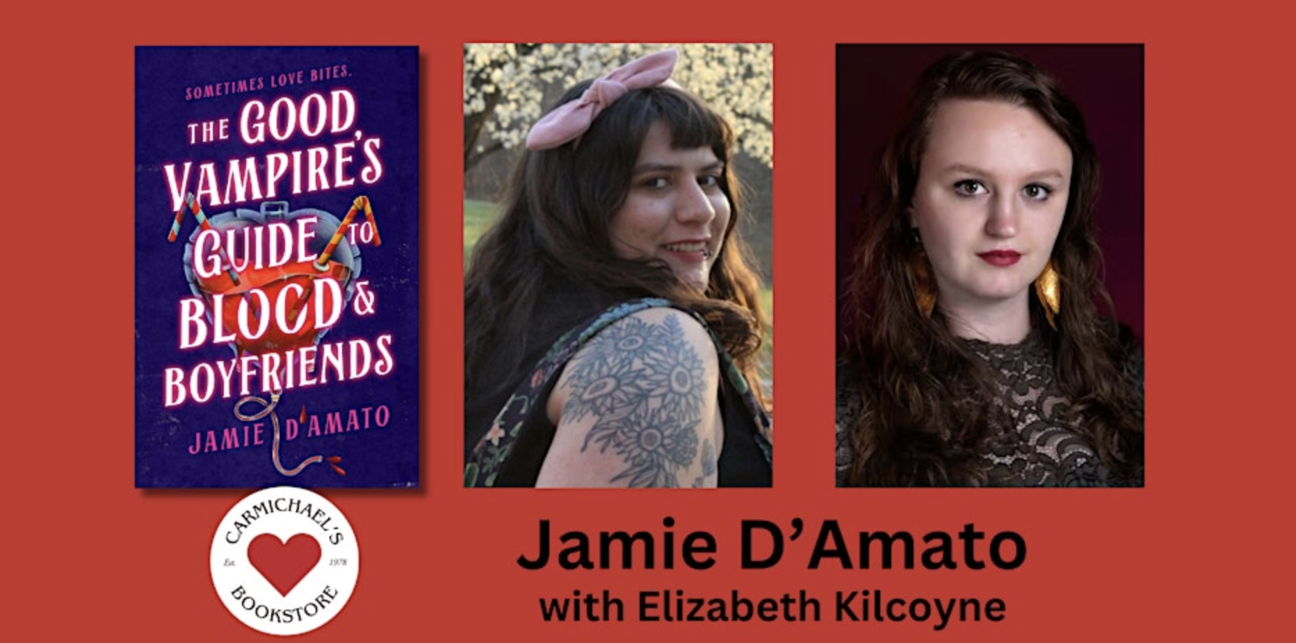 GOOD VAMPIRE discussion in conversation with Elizabeth Kilcoyne at Carmichael's Bookstore