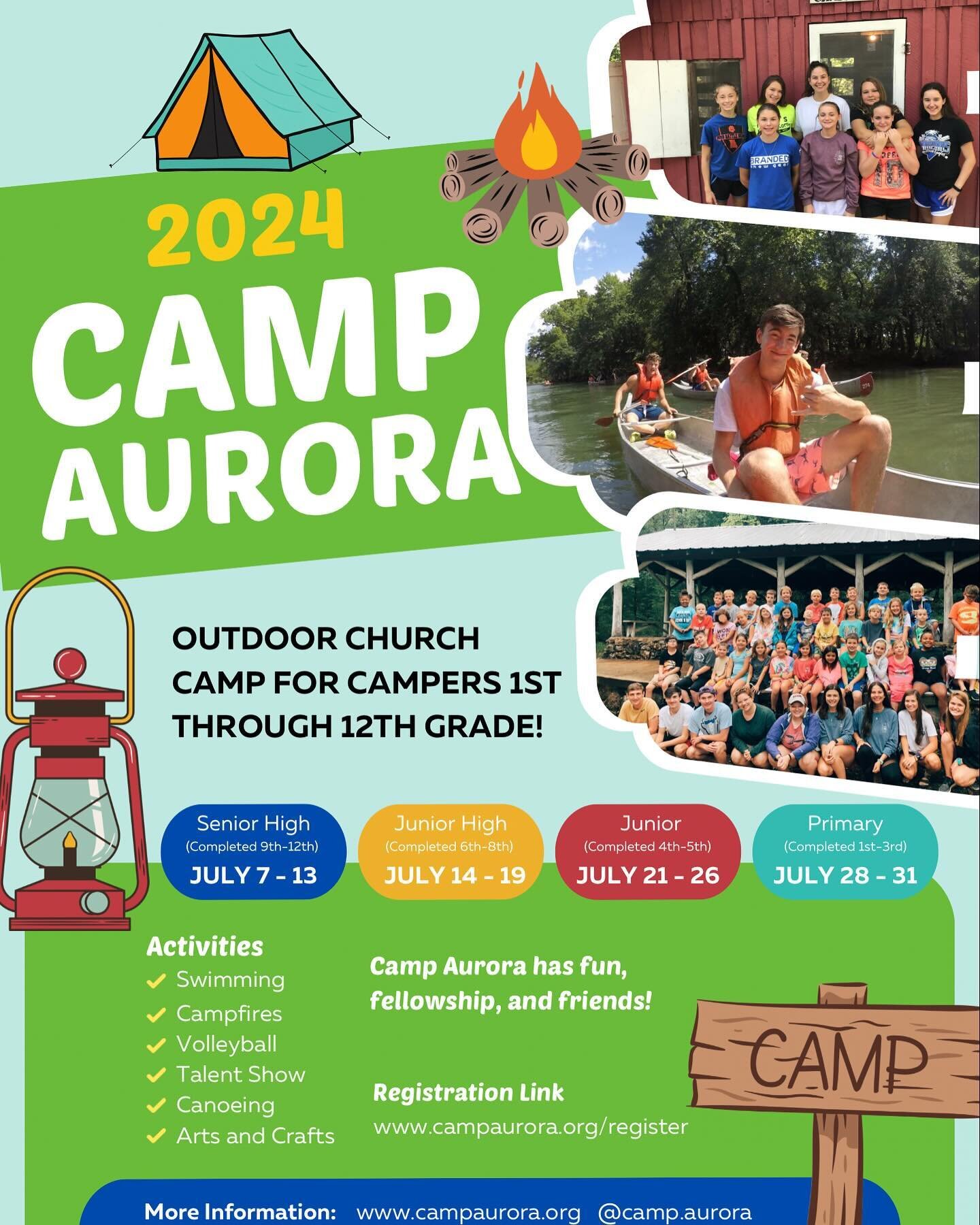 Register today for a week of fellowship, friendship, and fun! #whereyafrom #aurora