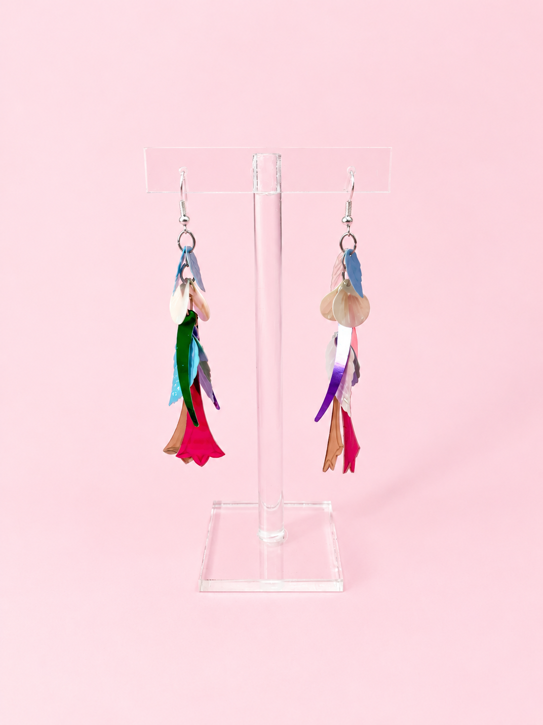 Boucles d'Oreilles Pampilles Colorées