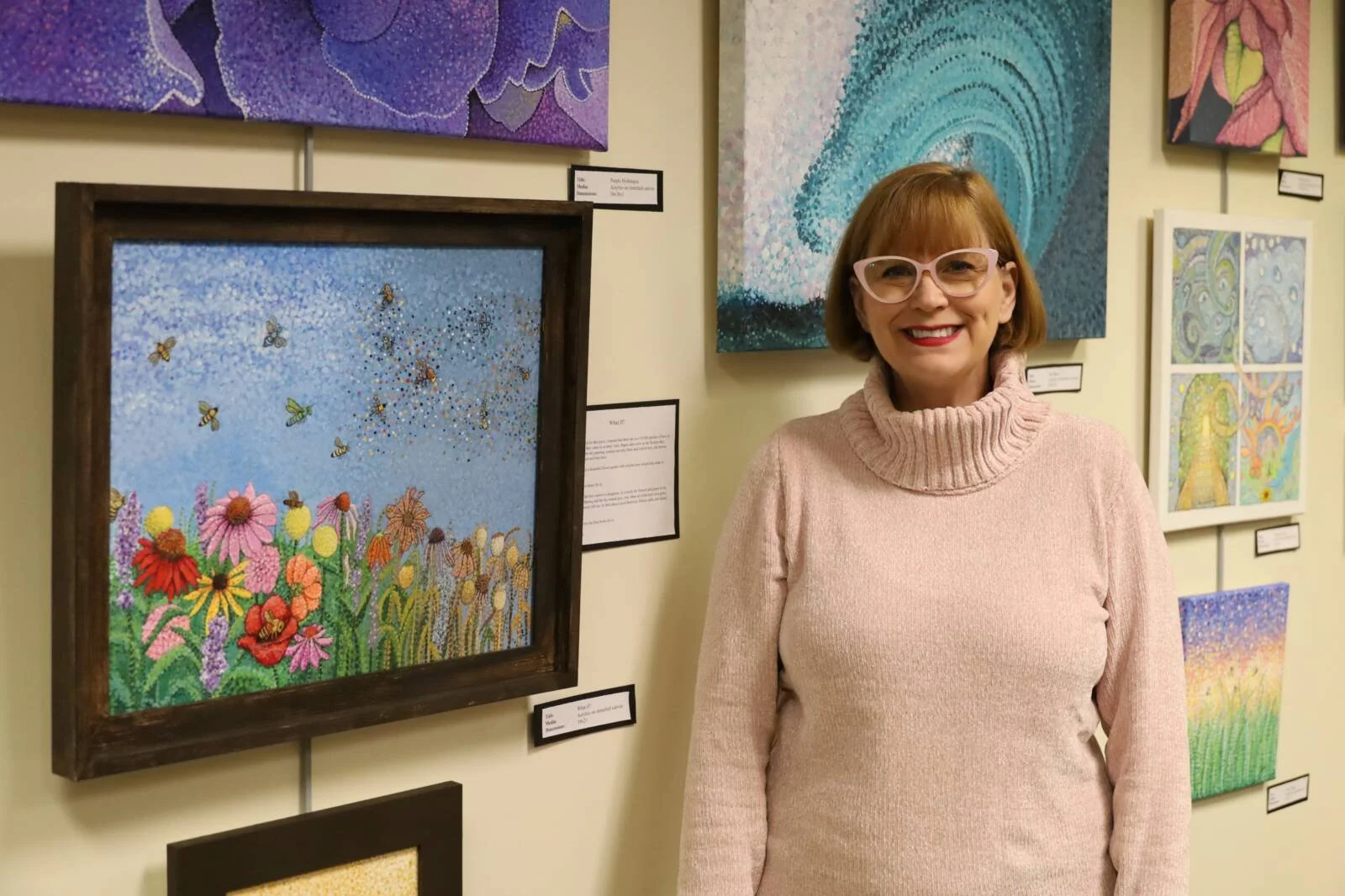 Explore Modern Pointillism Exhibit at the Warren Township branch