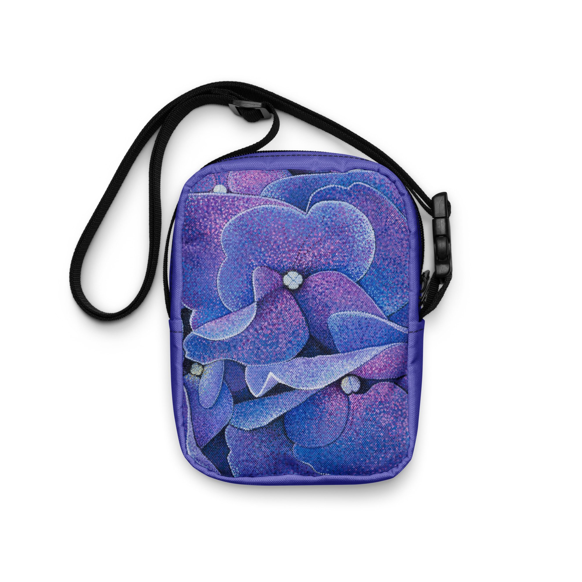 Purple Hydrangea Utility Crossbody Bag 02.jpg