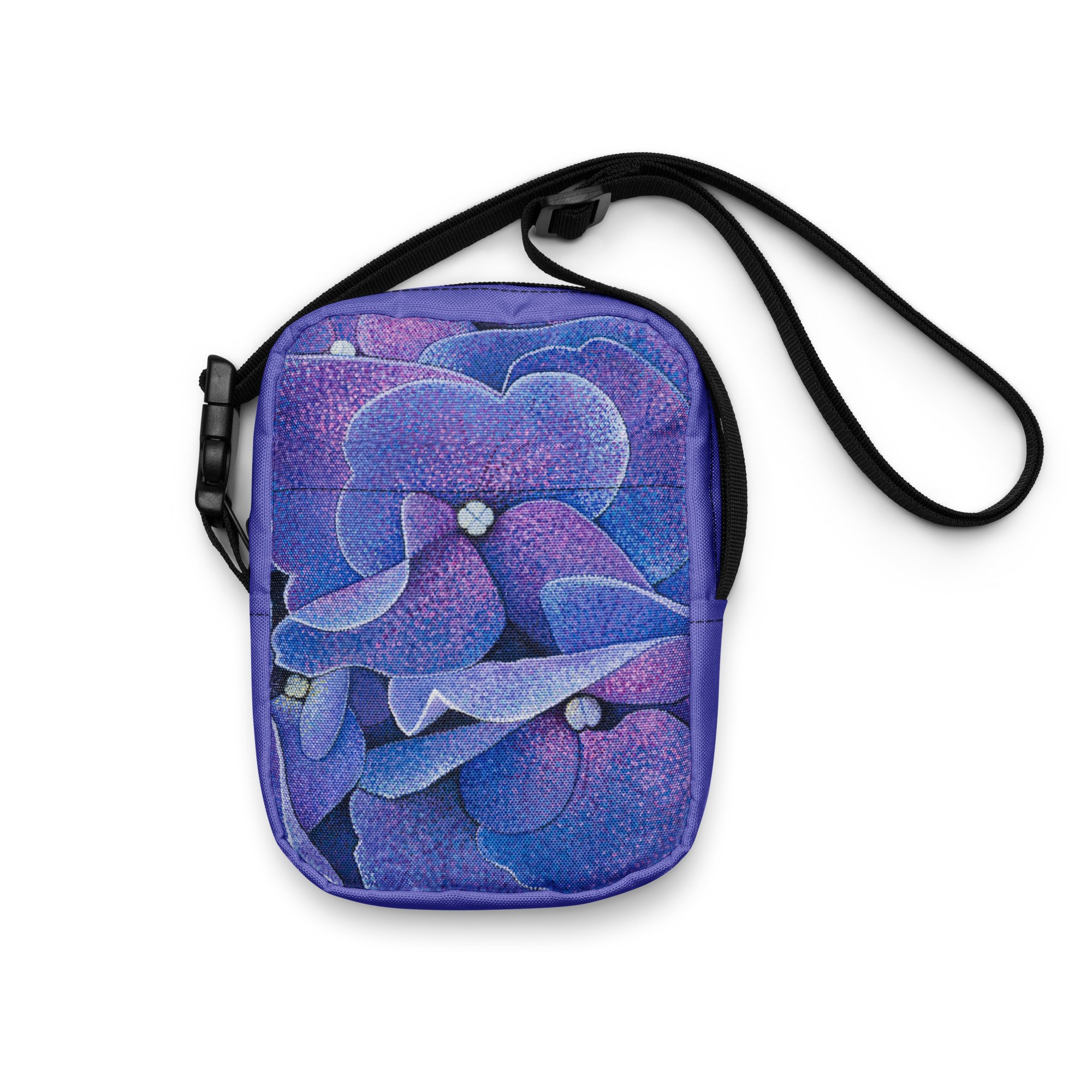 Purple Hydrangea Utility Crossbody Bag 01.jpg
