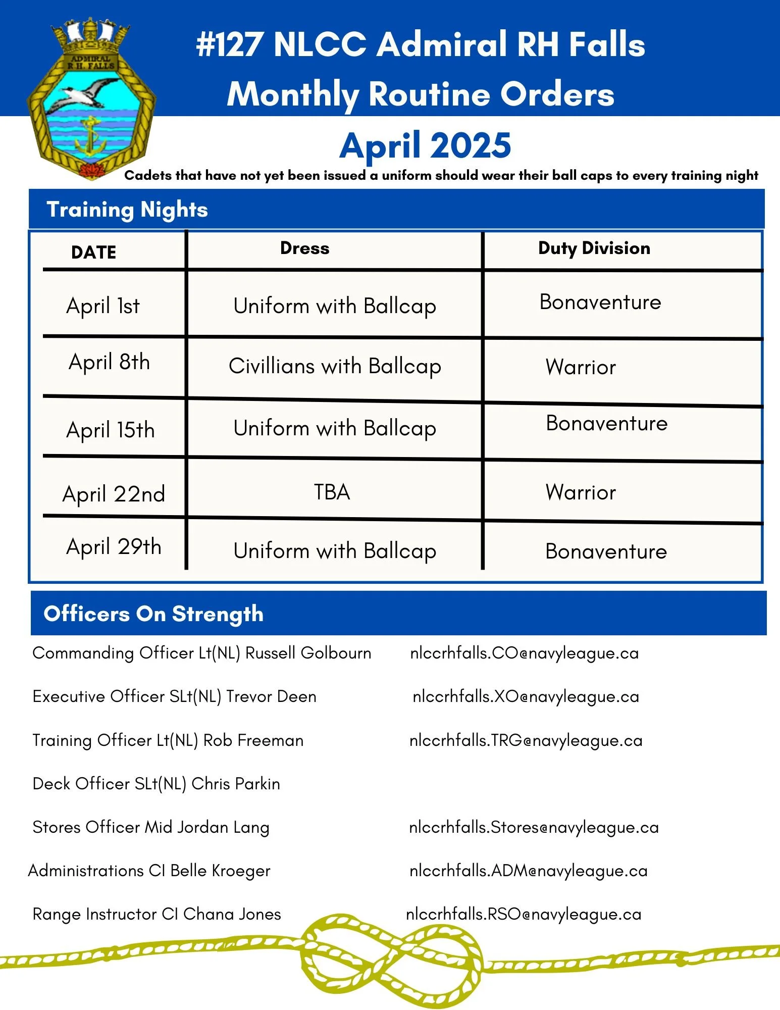 General 3 — West Shore Cadets
