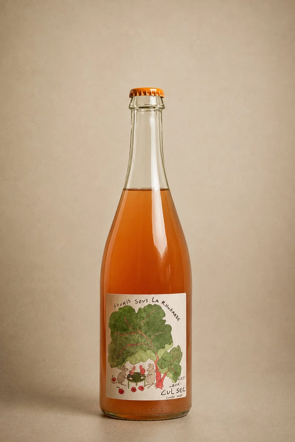 Natural N/A Wine | Cul Sec - Souris sous la Rhubarbe