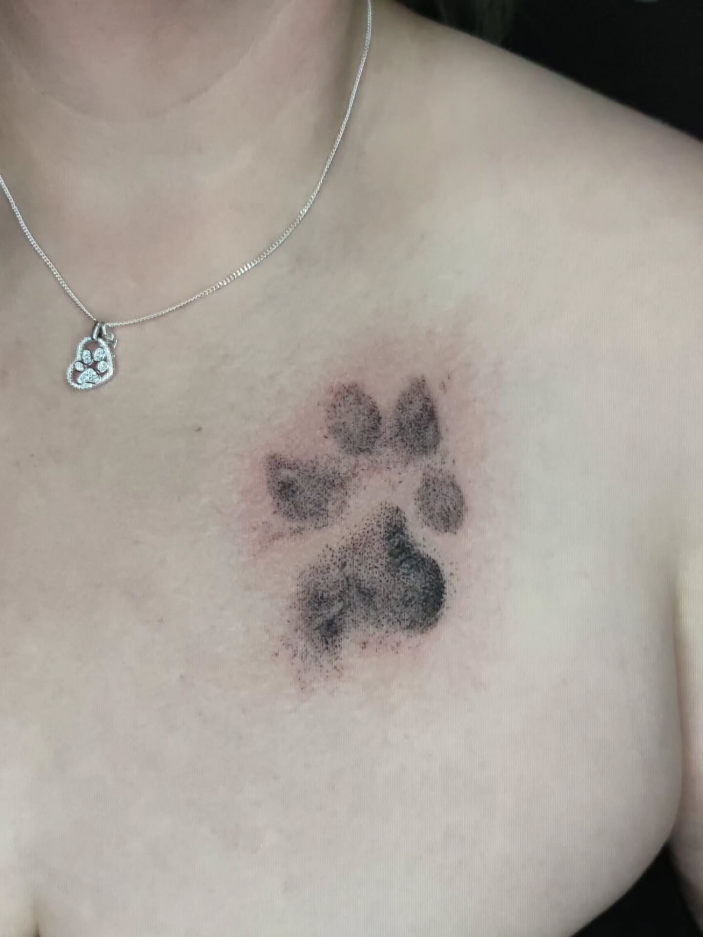 Dog paw print 🐾
•
•
•
•
•
#dogpawprint #pawprinttattoo #doglovers #corkcity #chasingghosts #rox__tattoo