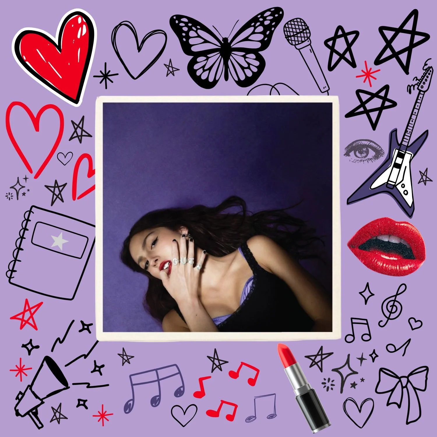 Olivia Rodrigo GUTS Album Cover Coaster
