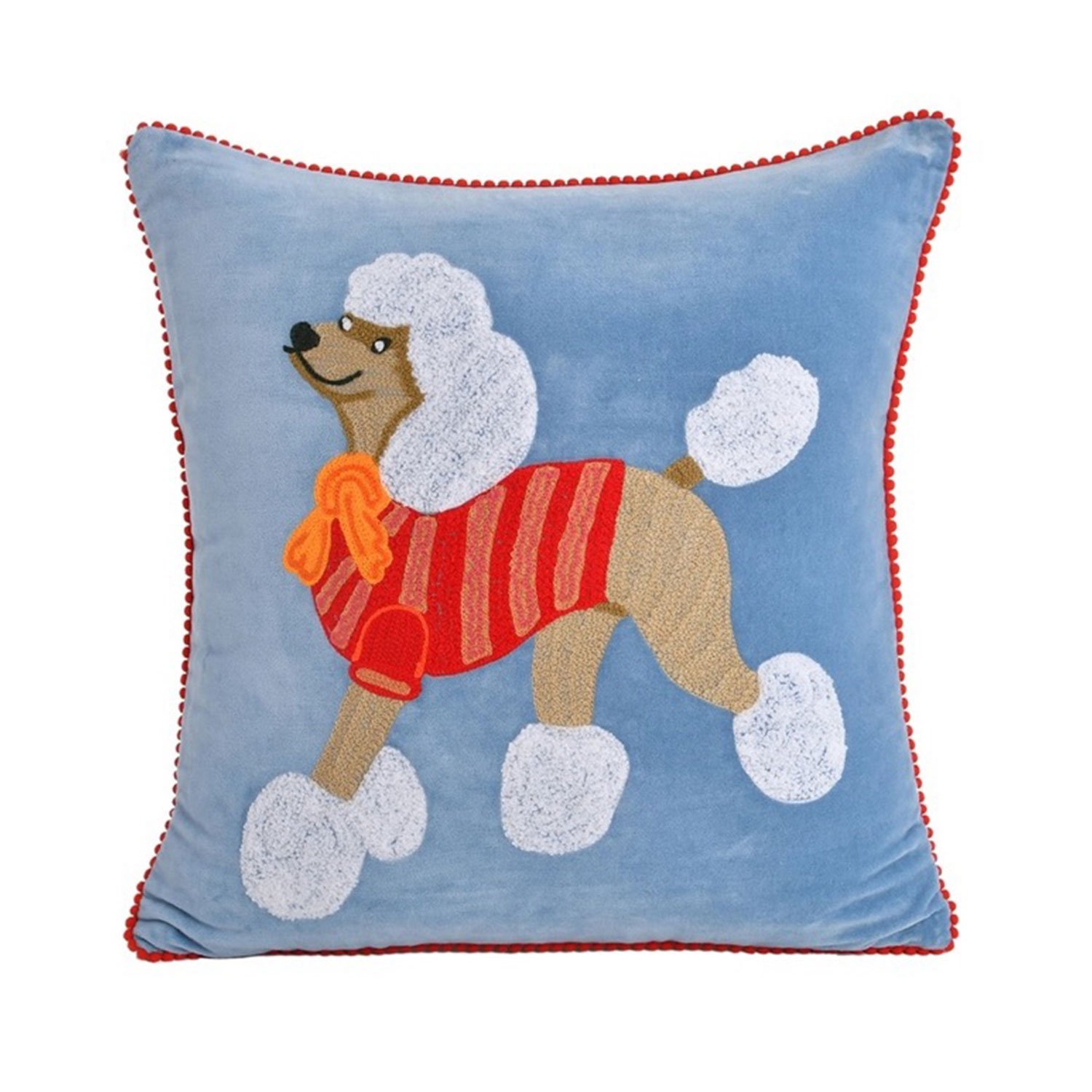 Karma Living Prancing Poodle Pillow