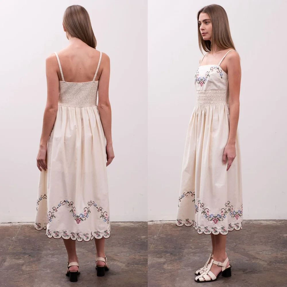 sachin and babi light blue dress Milly Petunia Strapless Lace A-Line Midi Dress - White