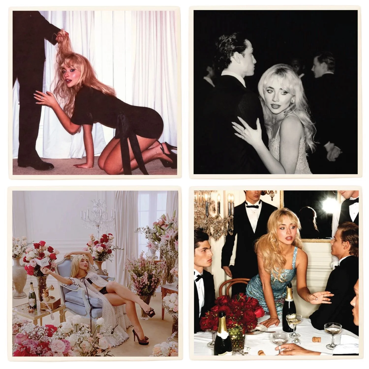 Sabrina Carpenter Man's Best Friend Album Cover Drink Coaster Coasters