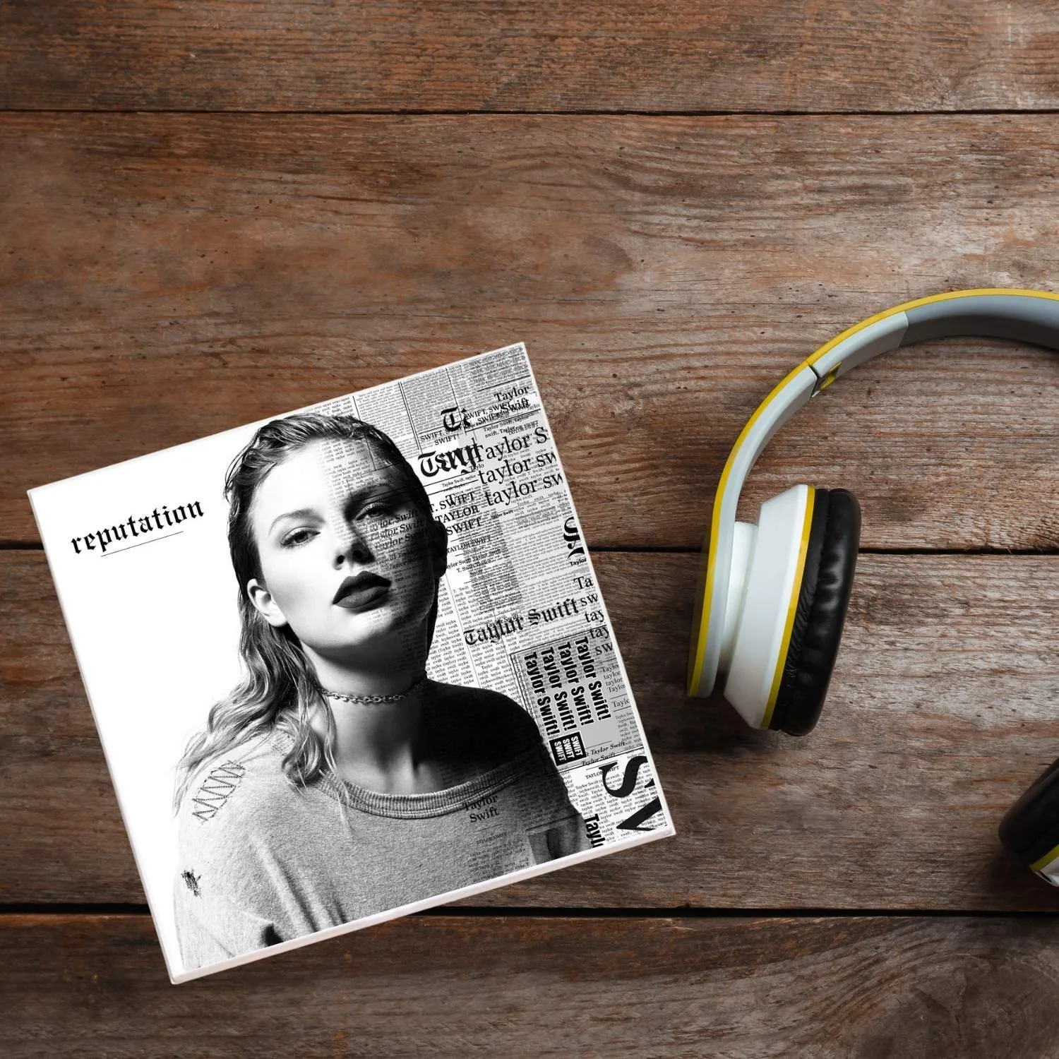 Taylor Swift Reputation Album Cover Art Drink Coaster Home Barware Decor Coasters Made In USA By Lucky Mfg Co