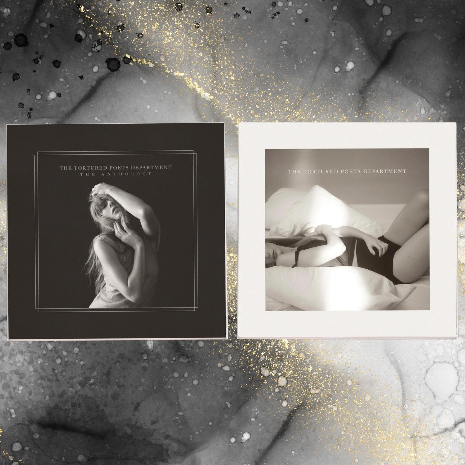 Taylor Swift Studio Albums Coasters Taylor Swift The Tortured Poets Department The Anthology Vinyl LP Album Cover Art Drink Coasters