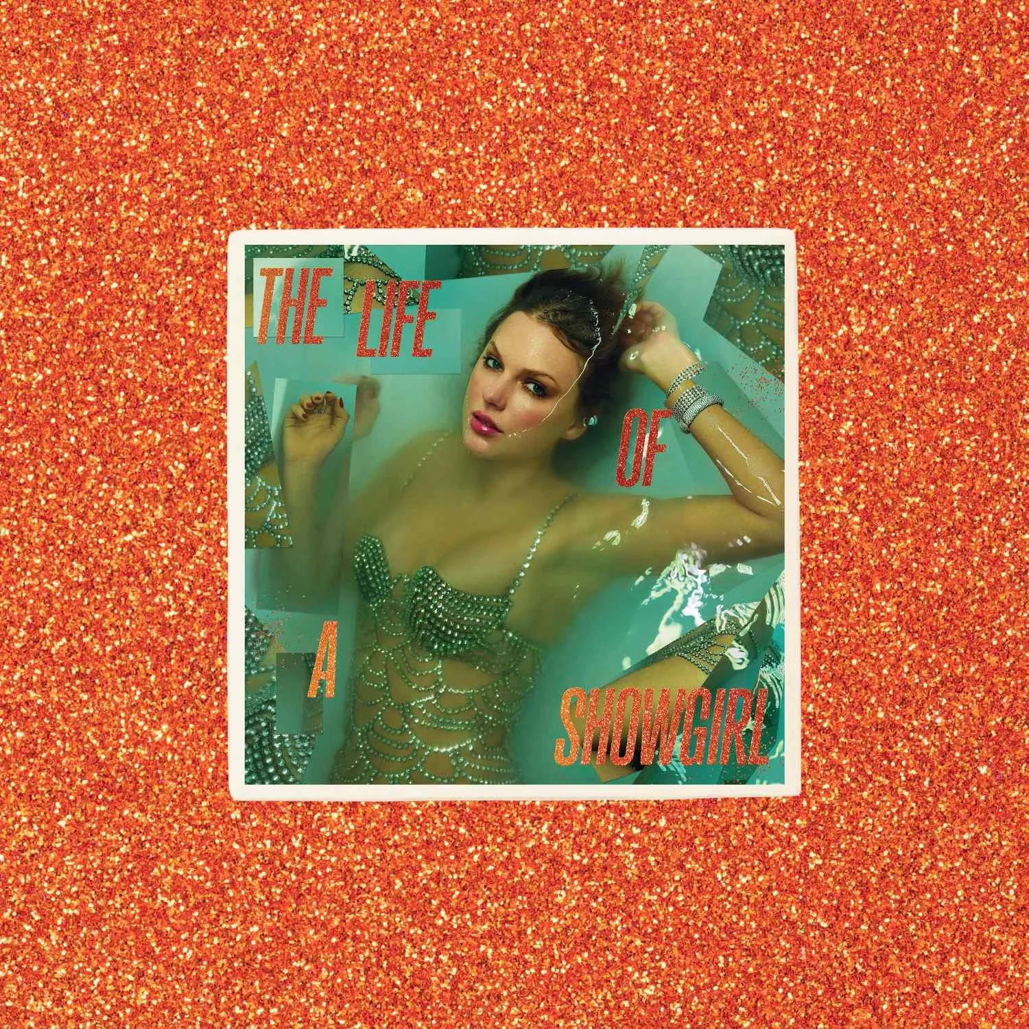 Taylor Swift The Life Of A Showgirl Sweat And Vanilla Perfume Album Cover Drink Coaster Coasters