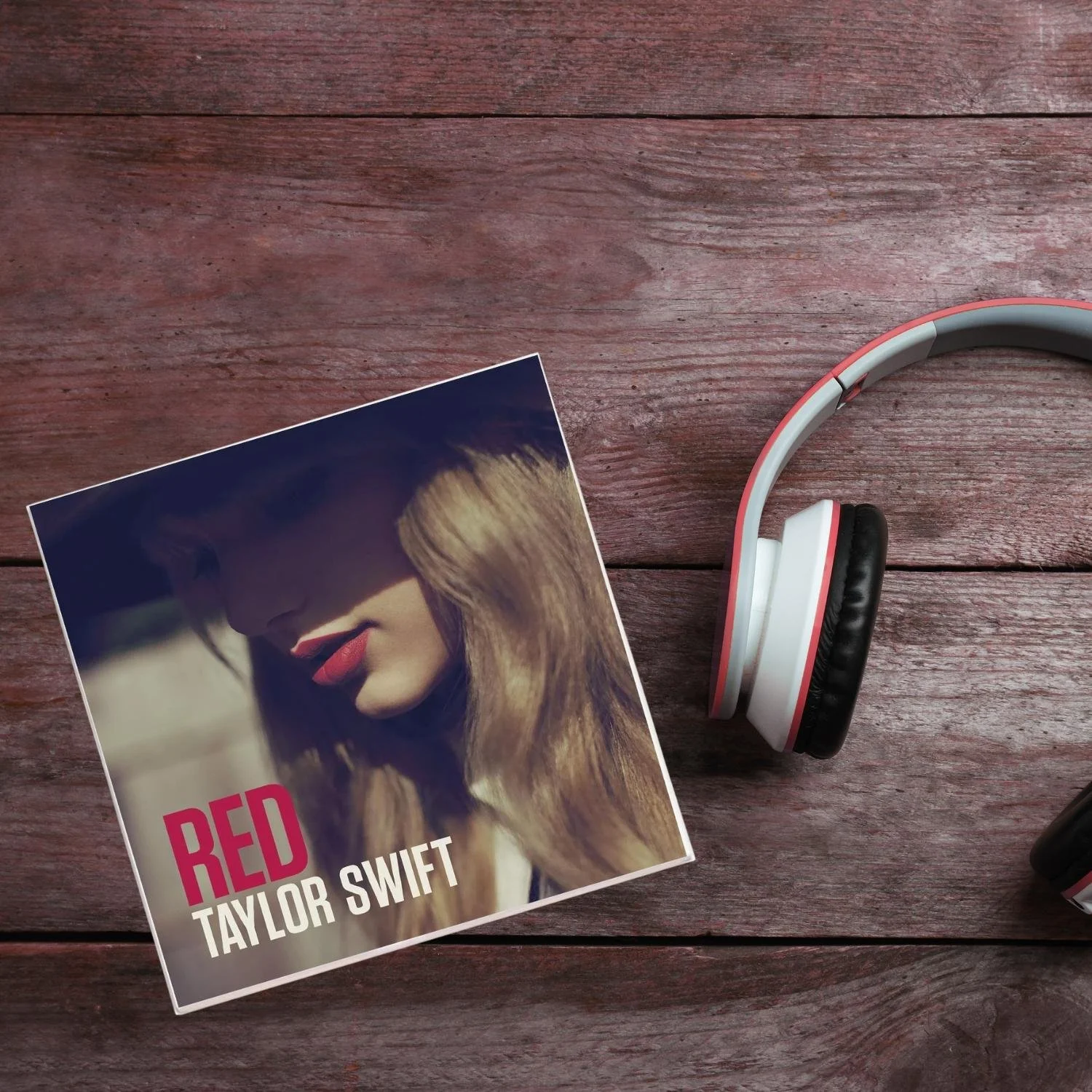 Taylor Swift Red Album Cover Coaster Music Icons Home Barware Decor Coasters Made In USA