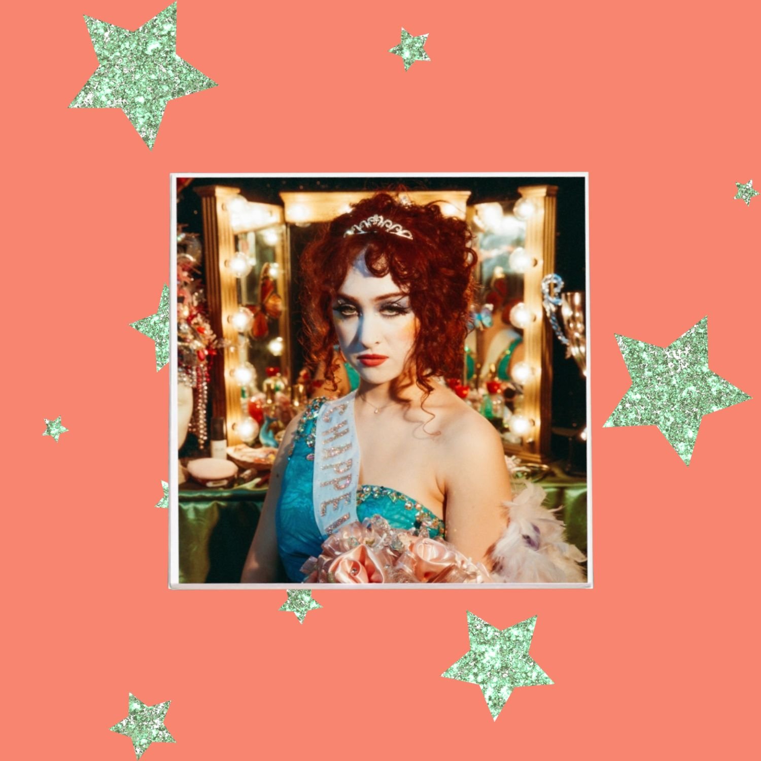 Chappell Roan The Rise And Fall Of A Midwest Princess Album Cover Drink Coaster Barware Home Decor Coasters