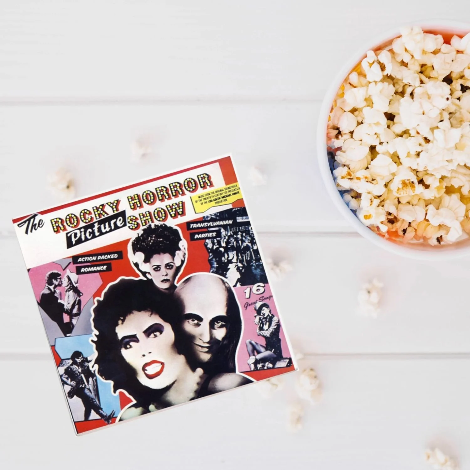 The Rocky Horror Picture Show Movie Soundtrack Album Cover Drink Coaster Barware Home Decor Made In USA By Lucky Mfg. Co.