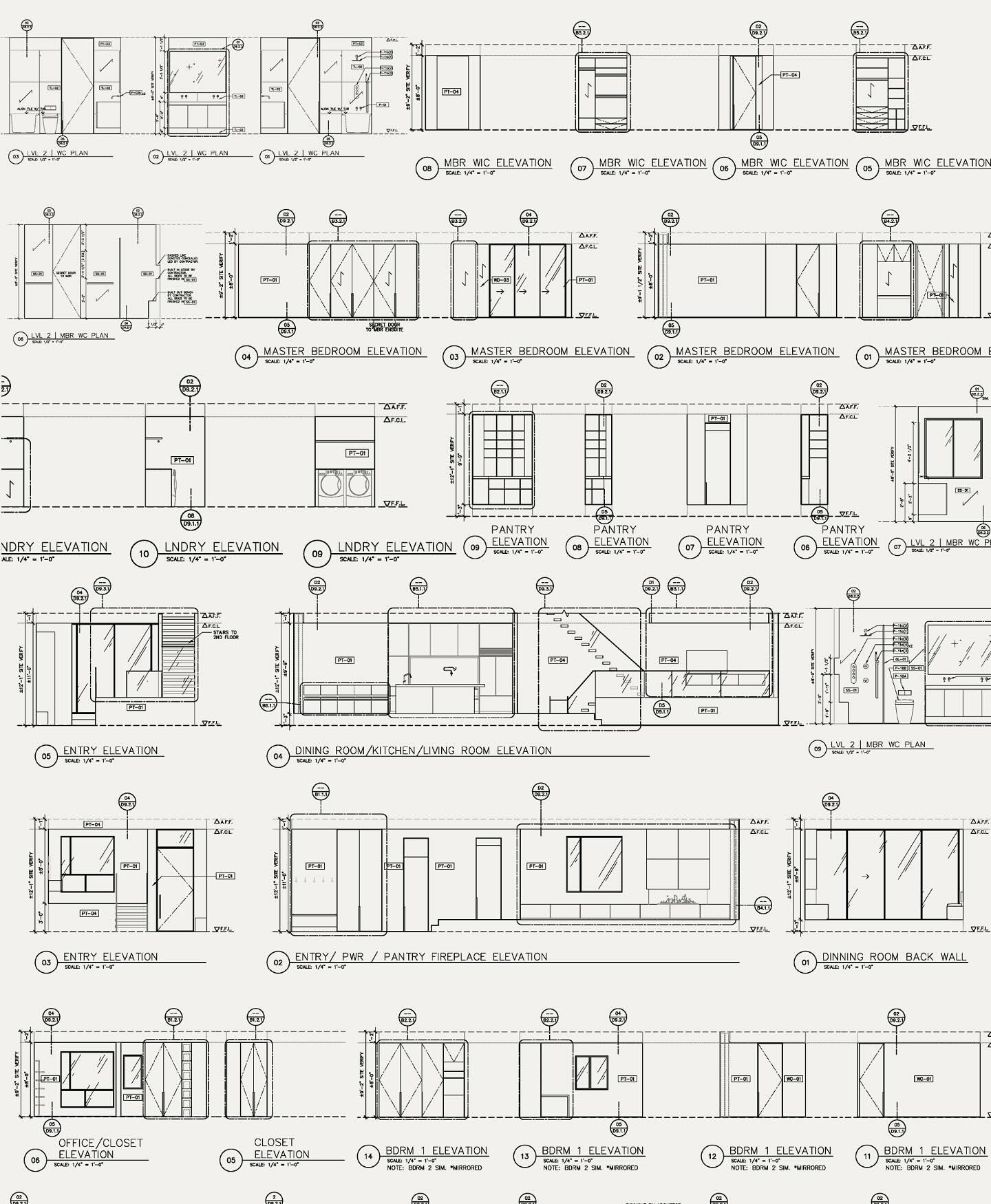 Yes, we make drawings.
Yes, they&rsquo;re this detailed.
Because someone has to know where every tile ends.

#constructiondrawings #interiordetailing #jprdesign #elevations